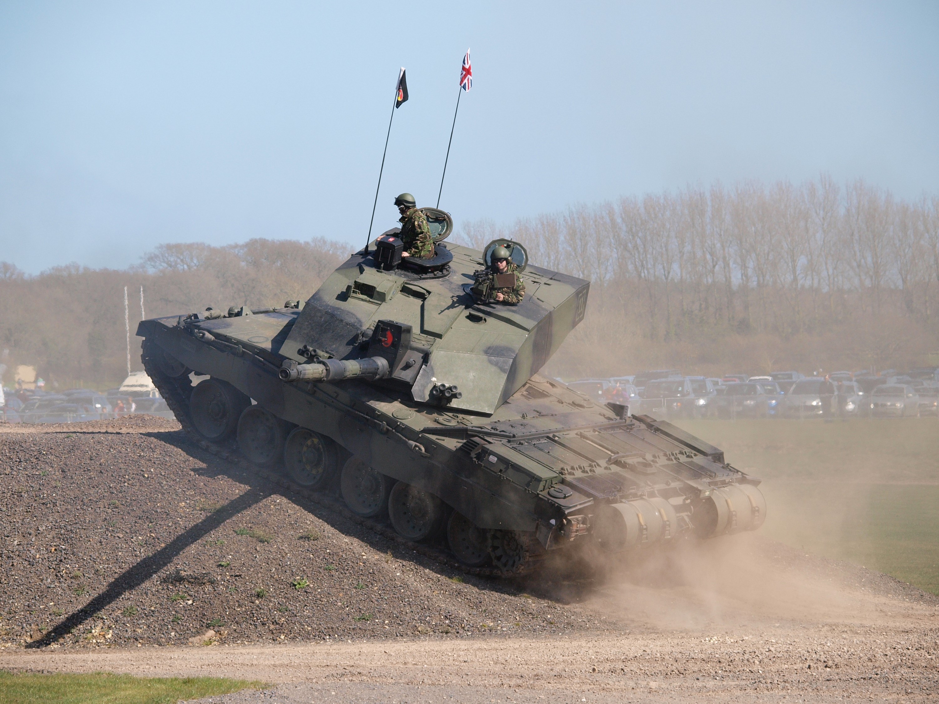 British Challenger 2 Tank on a Dirt Hill HD Wallpaper
