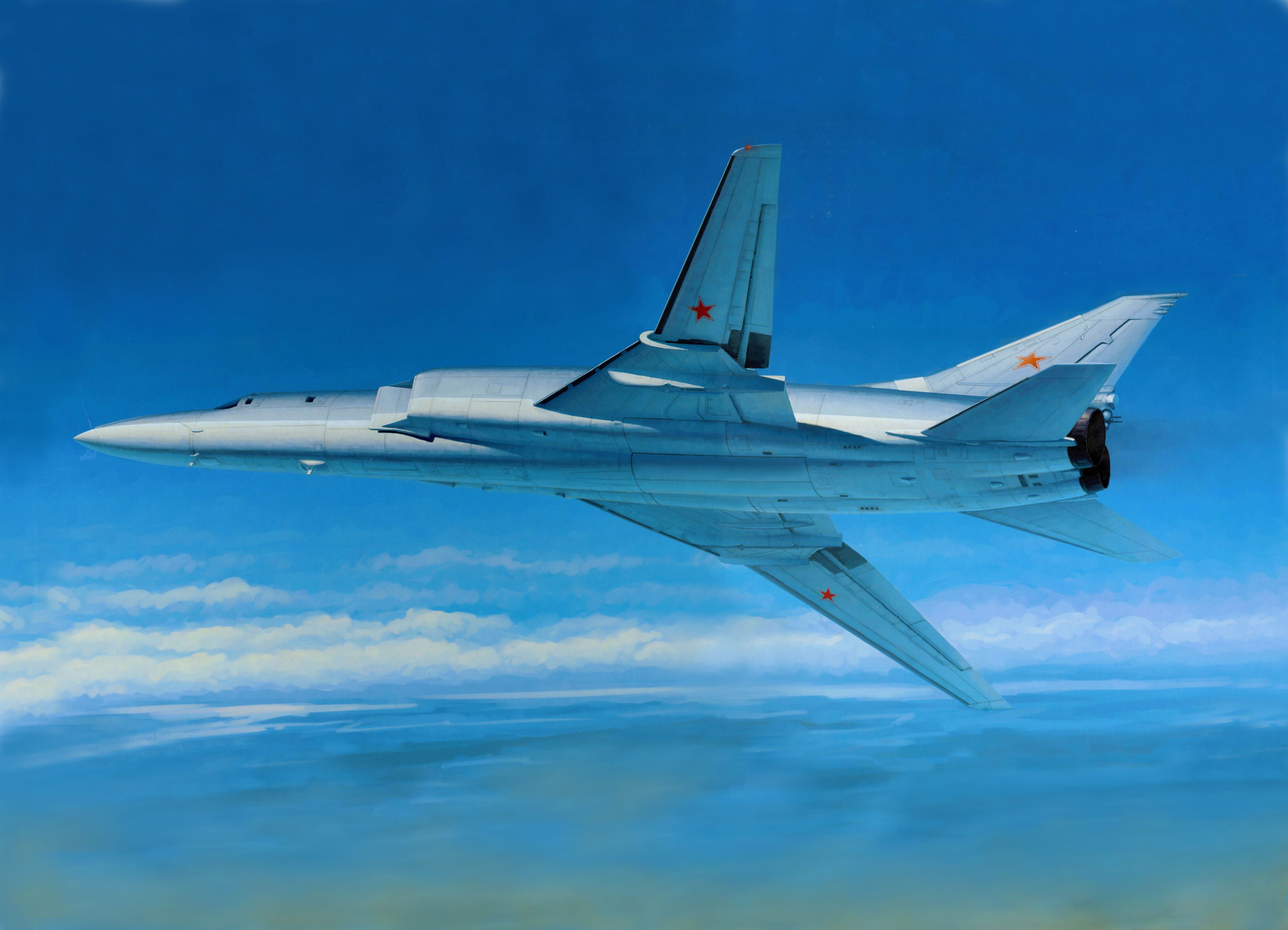 Tu-22M2 Bomber Aircraft Painting HD Wallpaper