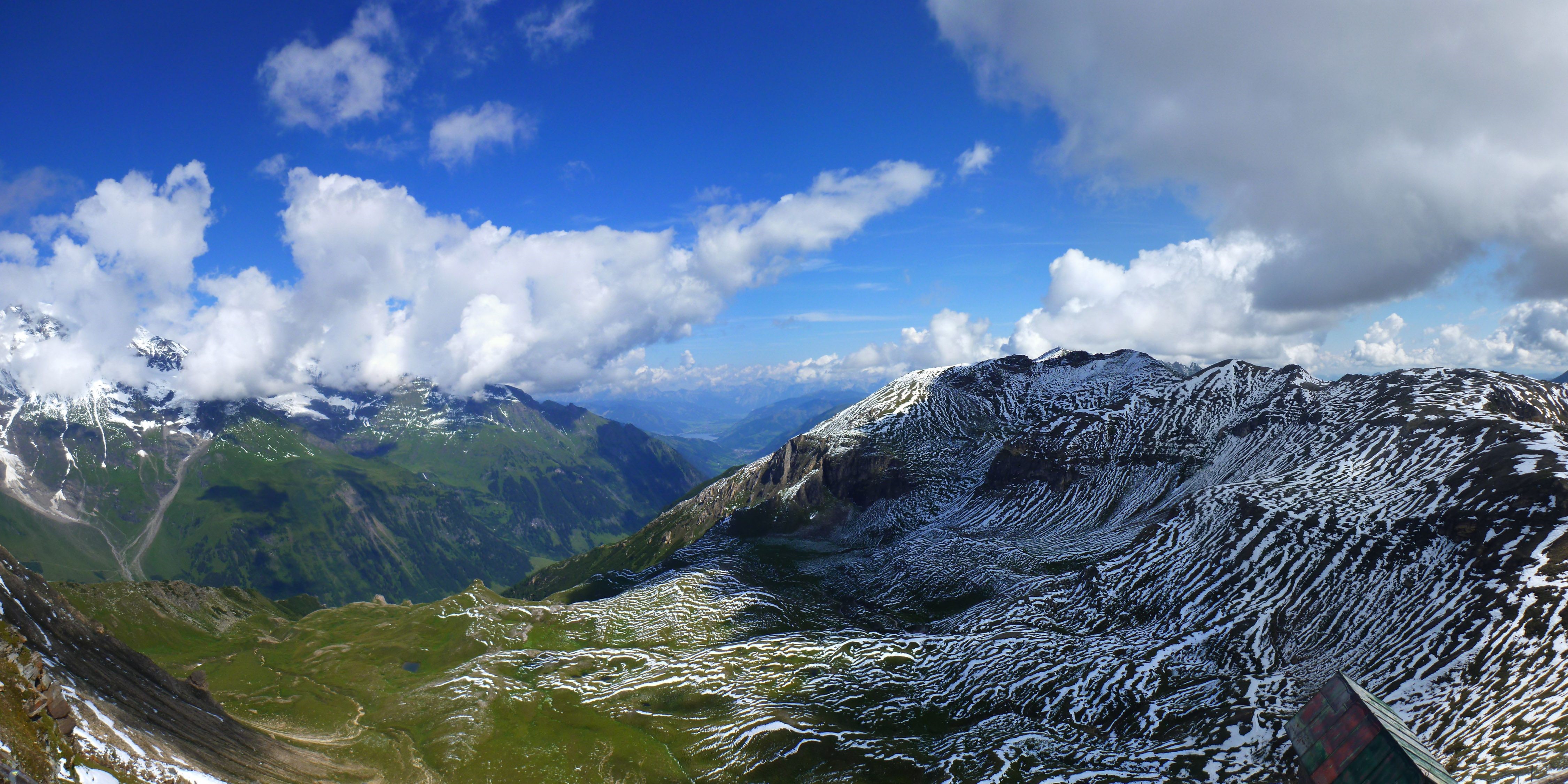 4K panorama of Hohe Tauern National Park mountains HD Wallpaper