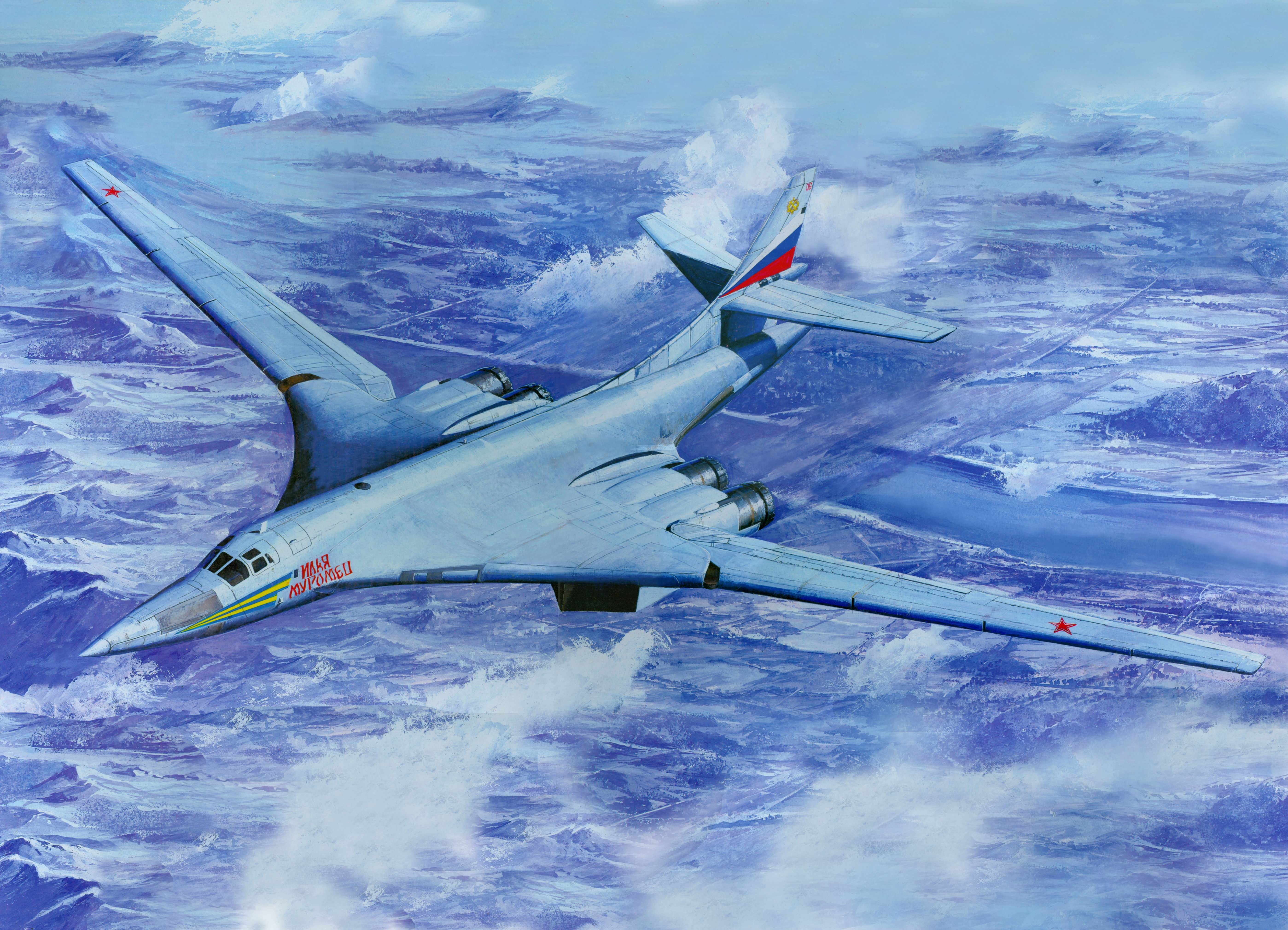 Tupolev Tu-160 "Ilya Muromets" bomber aircraft HD Wallpaper