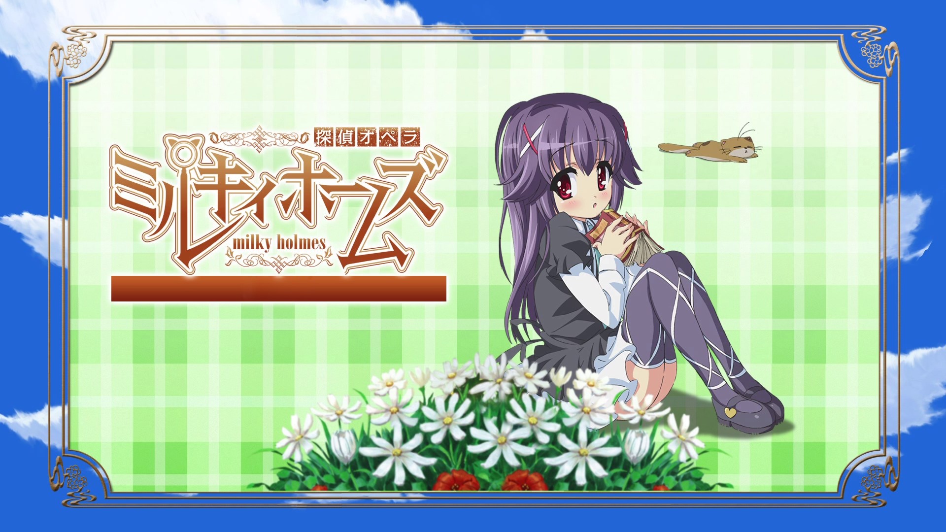 Tantei Opera Milky Holmes anime title card HD Wallpaper