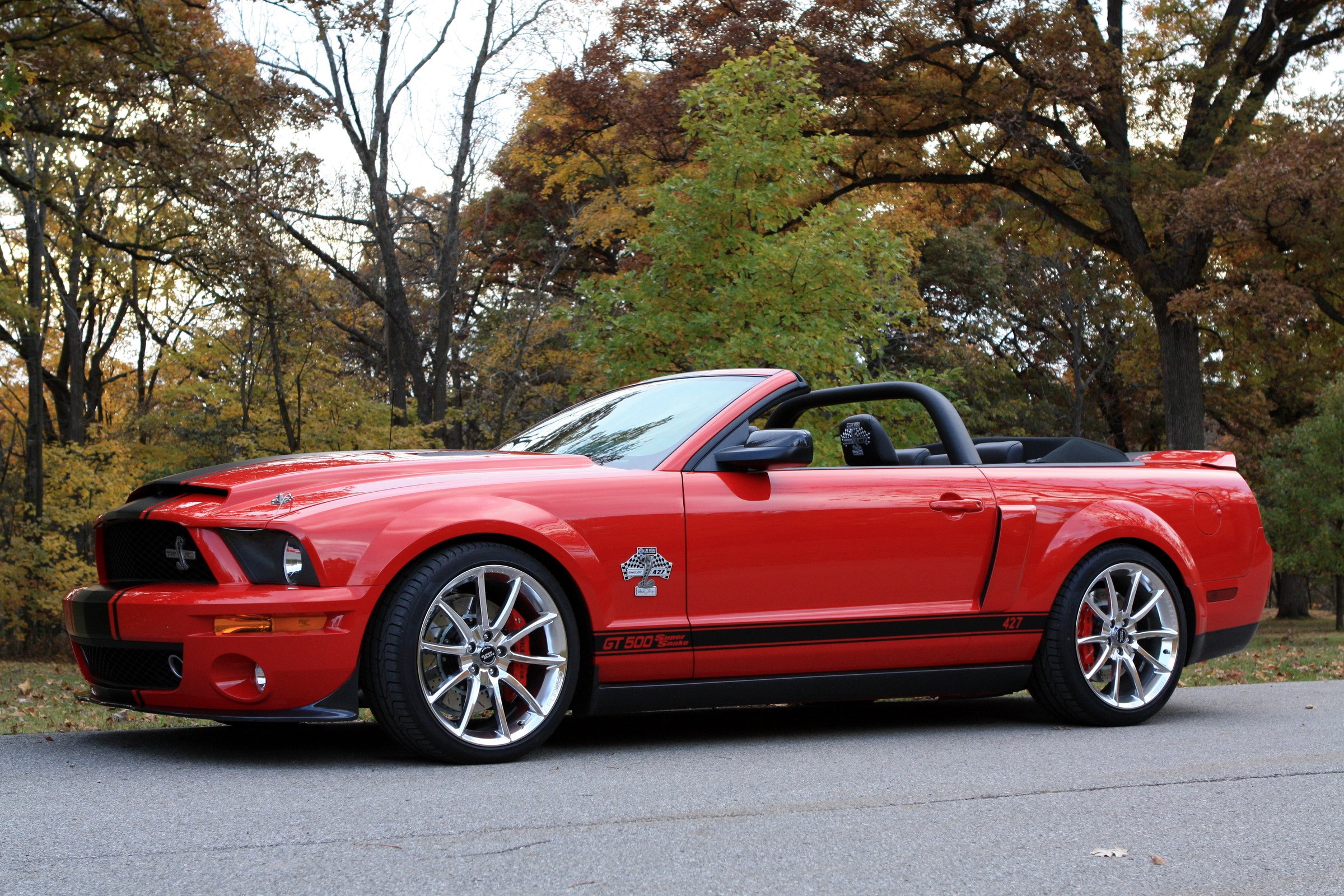 Red Shelby Super Cars Convertible HD Wallpaper