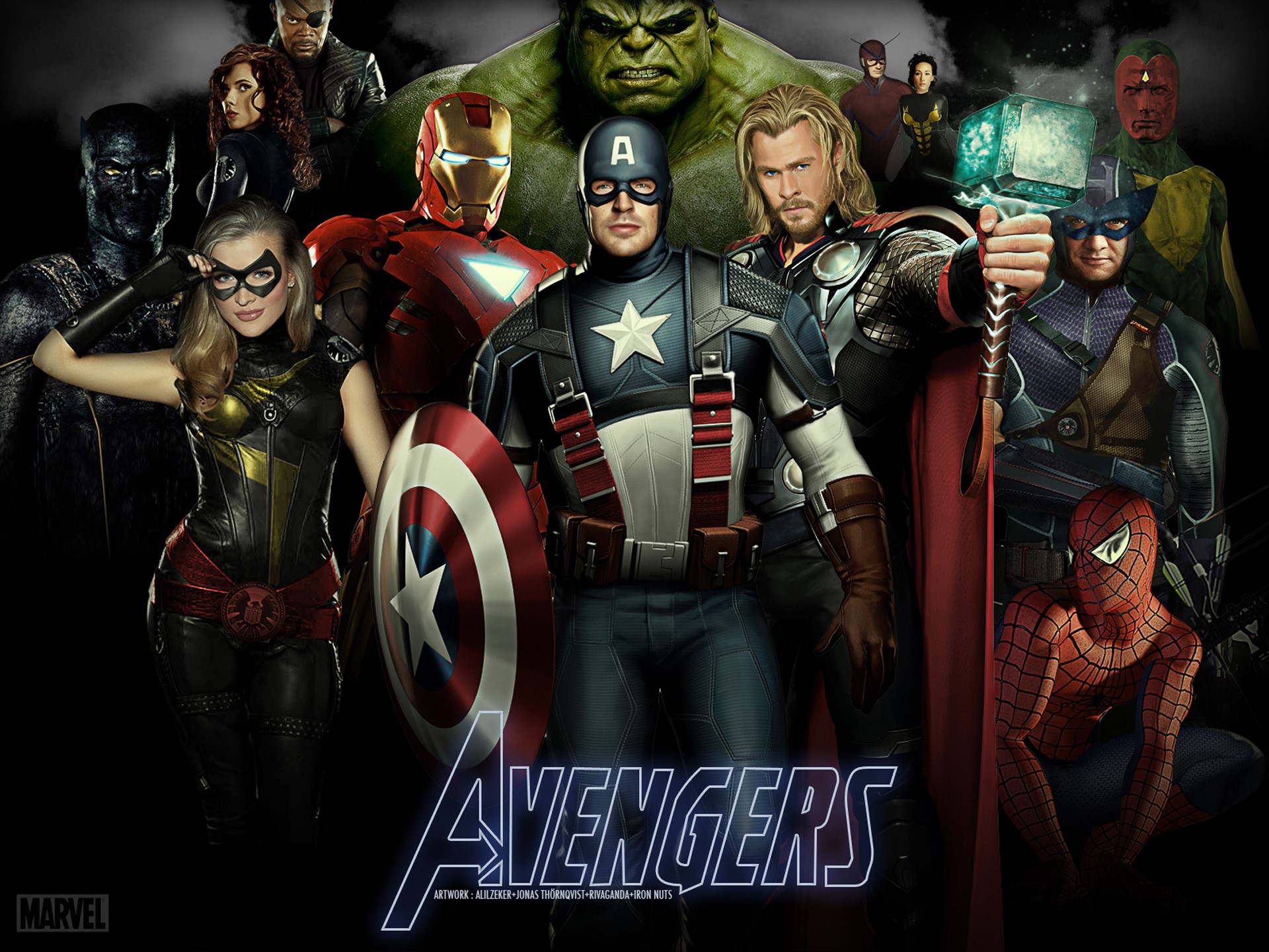 The Avengers Assemble Poster HD Wallpaper