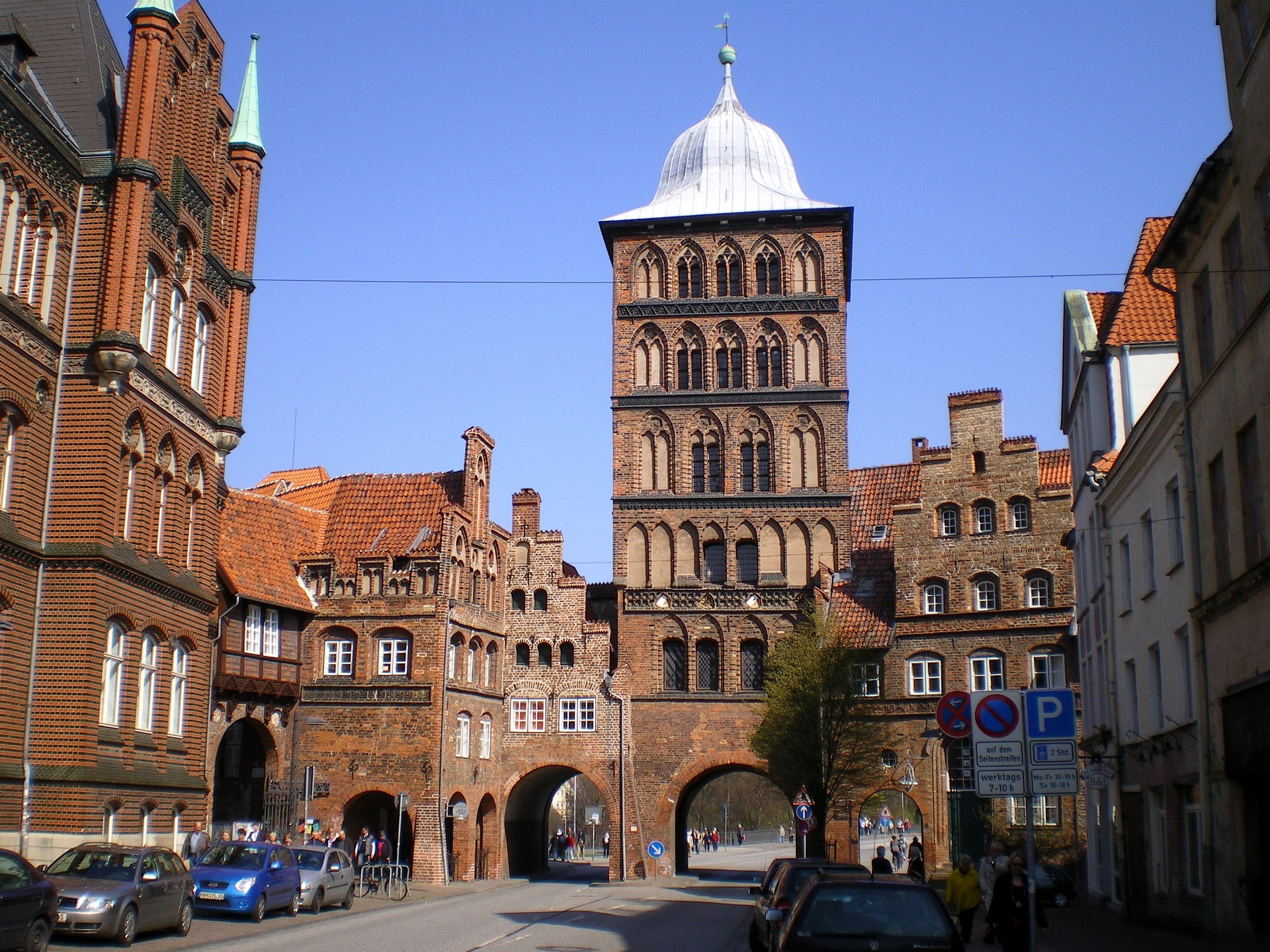 Holsten Gate in Lubeck, Germany HD Wallpaper