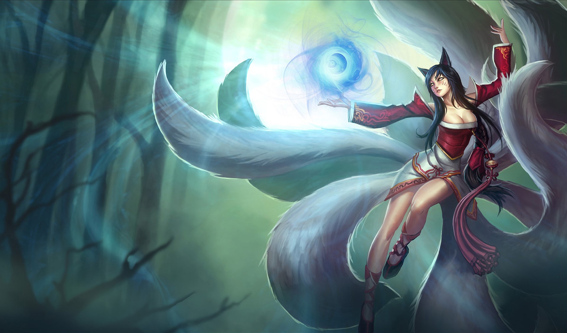Ahri from League of Legends HD Wallpaper
