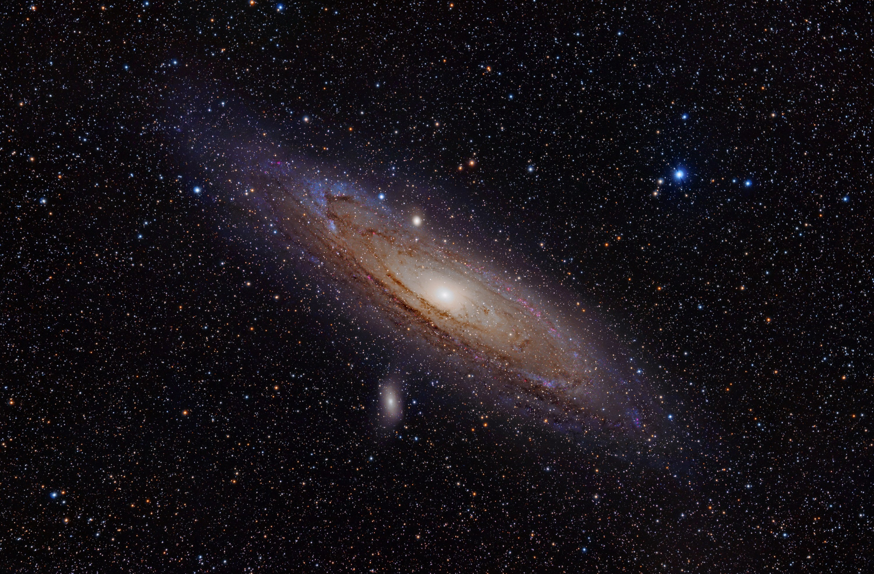 Andromeda Galaxy and stars HD Wallpaper