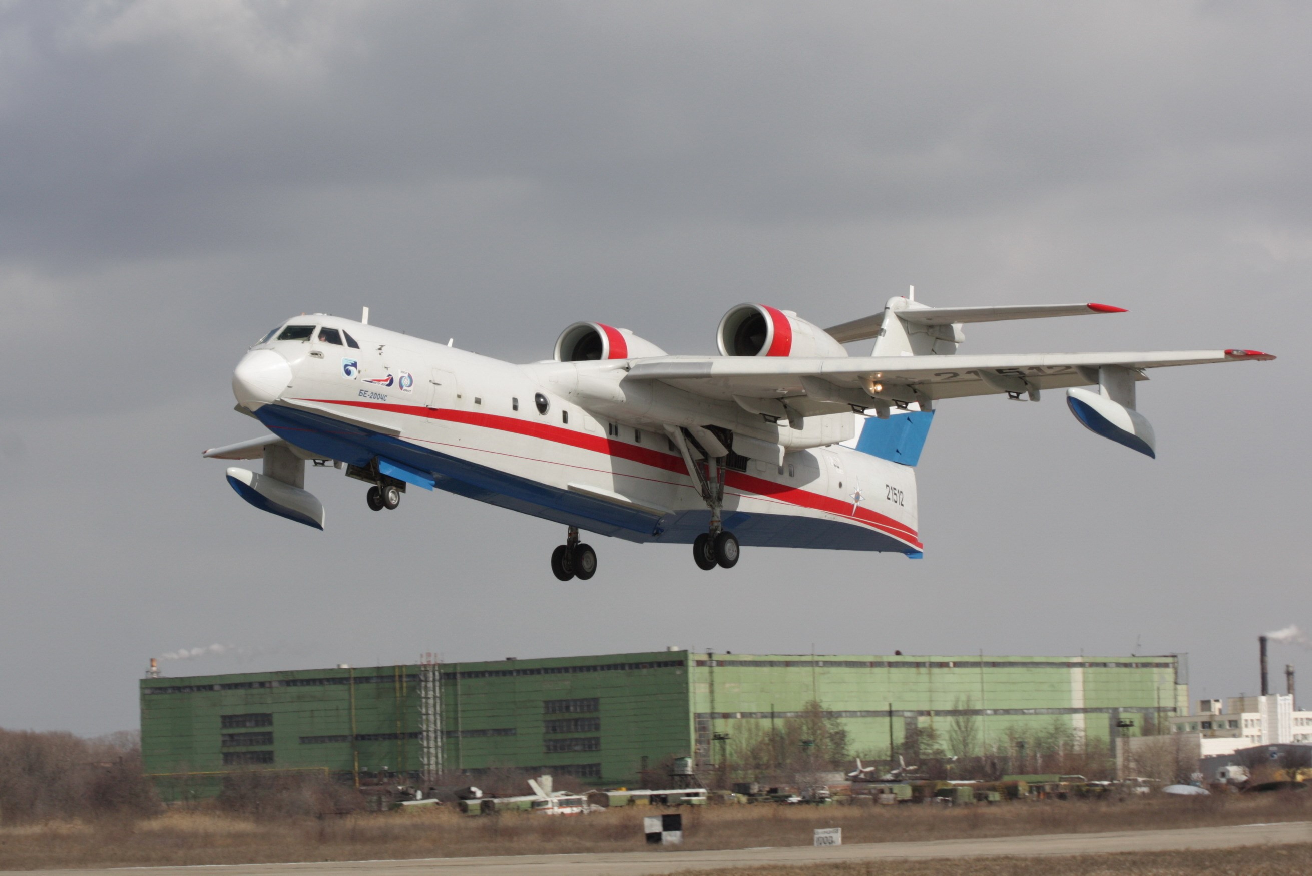 Beriev Be-200 amphibious aircraft taking off HD Wallpaper