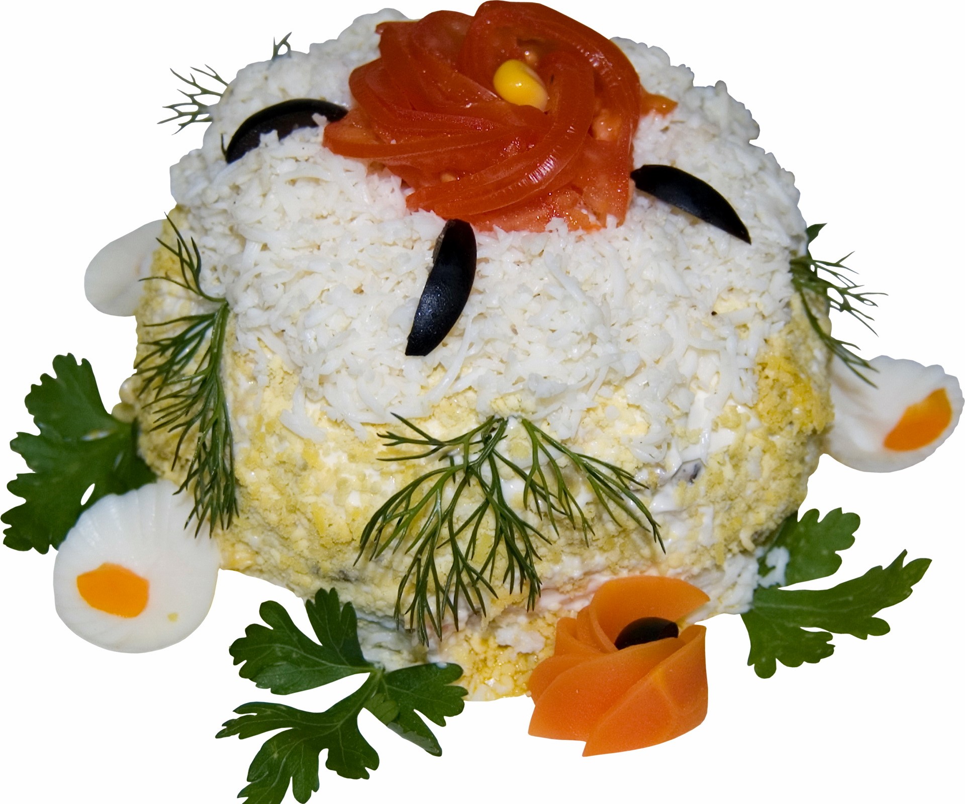 Salad decorated as a sheep HD Wallpaper