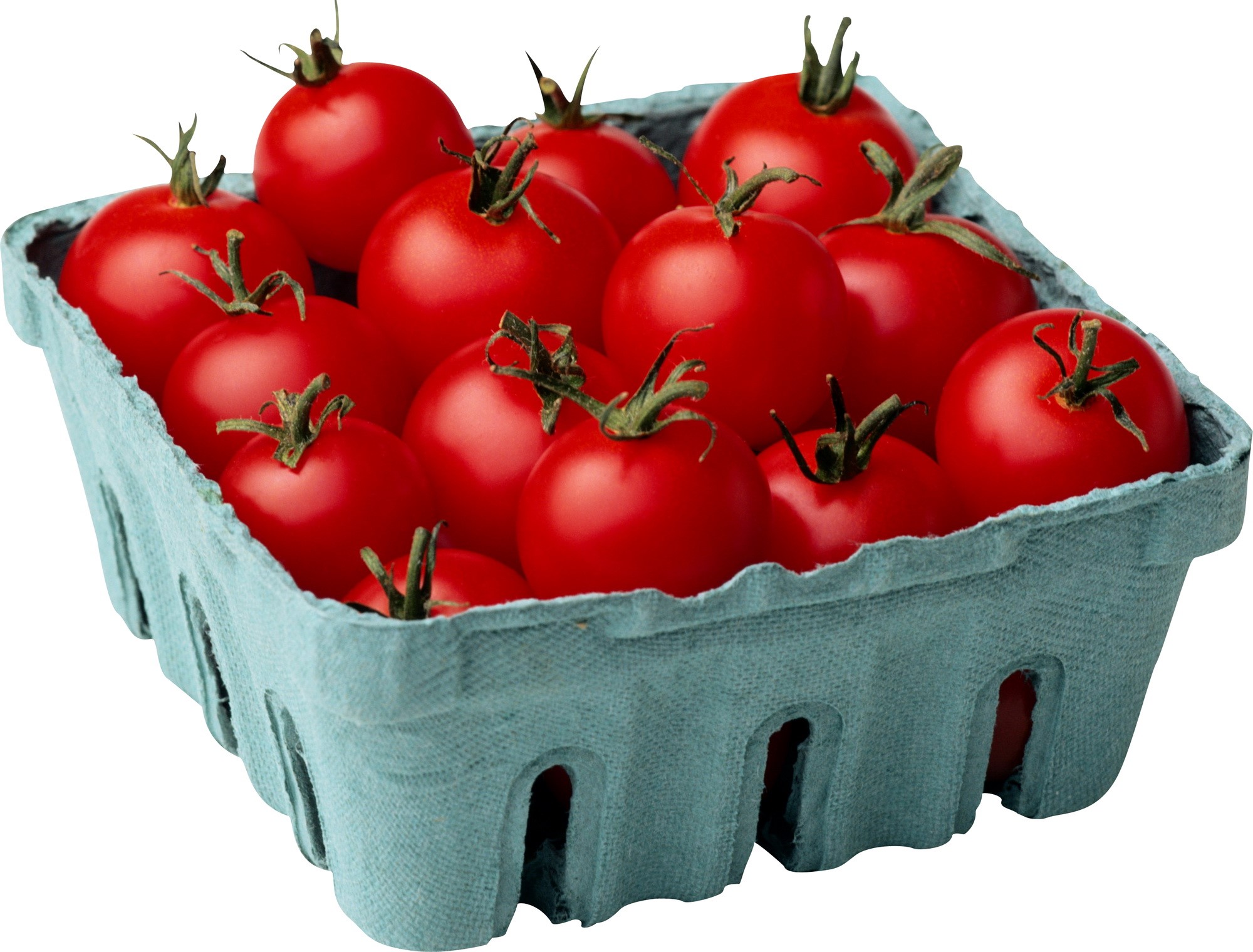 A carton of fresh red tomatoes HD Wallpaper