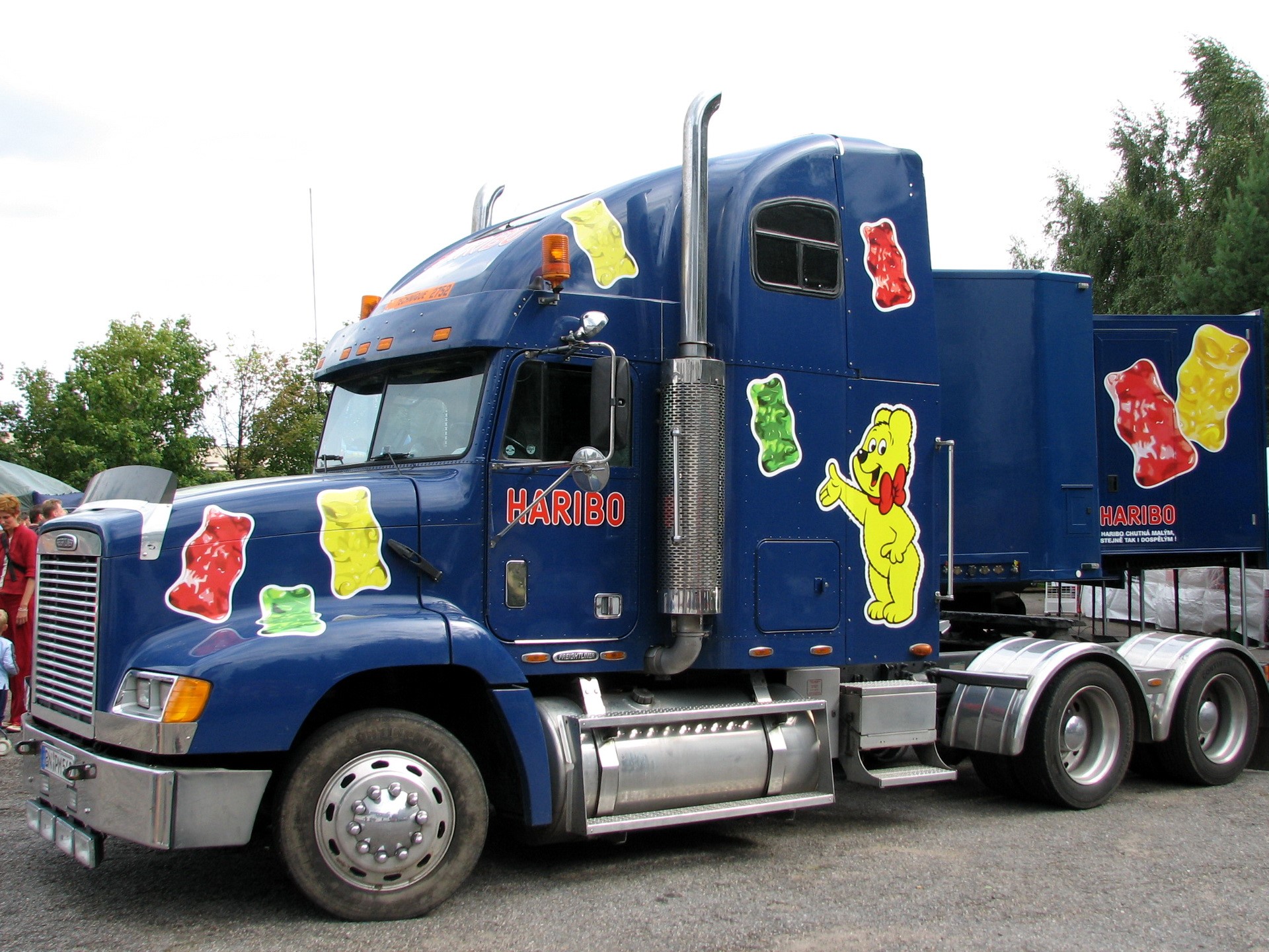 Haribo Gummy Bear Truck HD Wallpaper