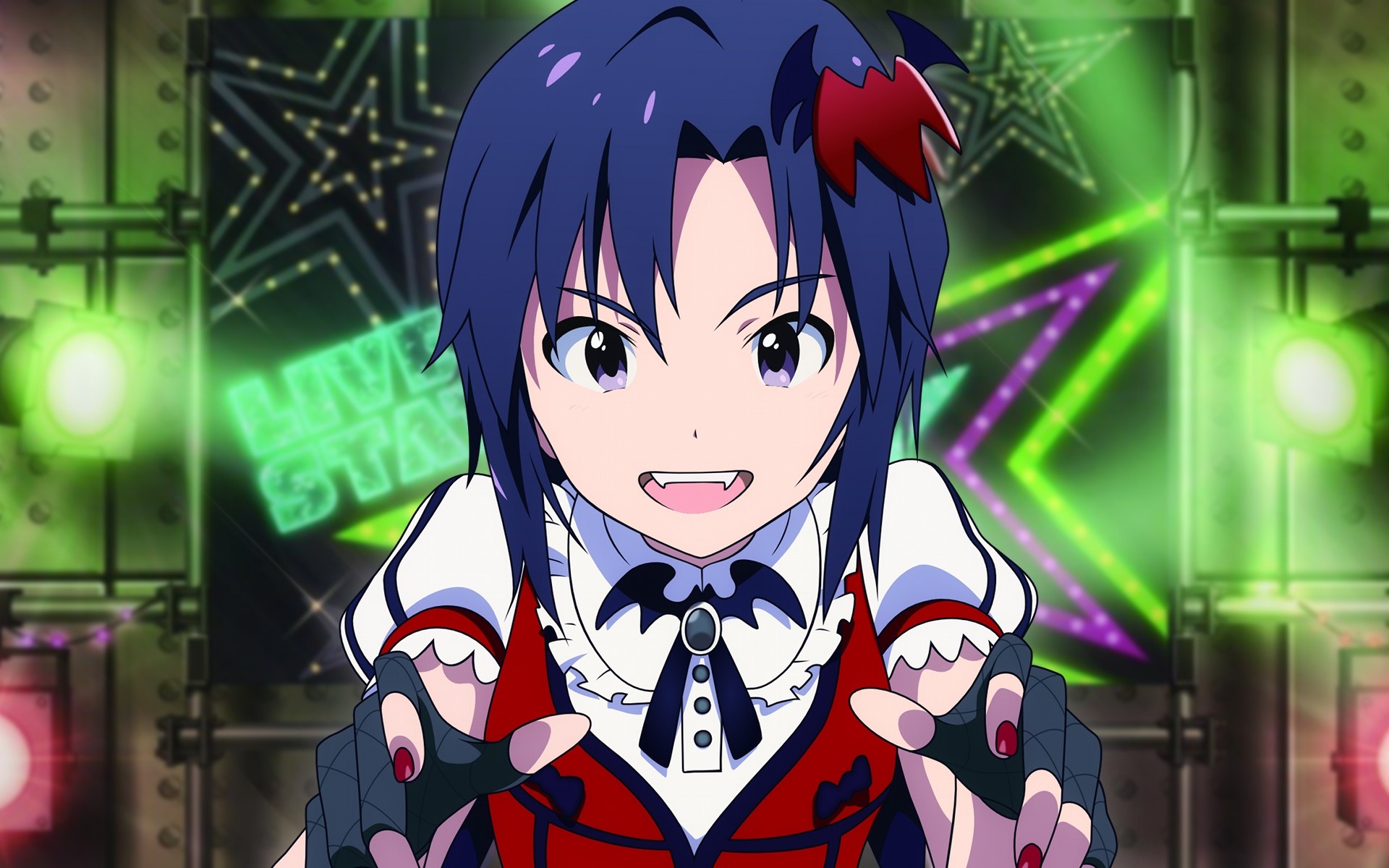 Idolmaster Xenoglossia character on stage HD Wallpaper
