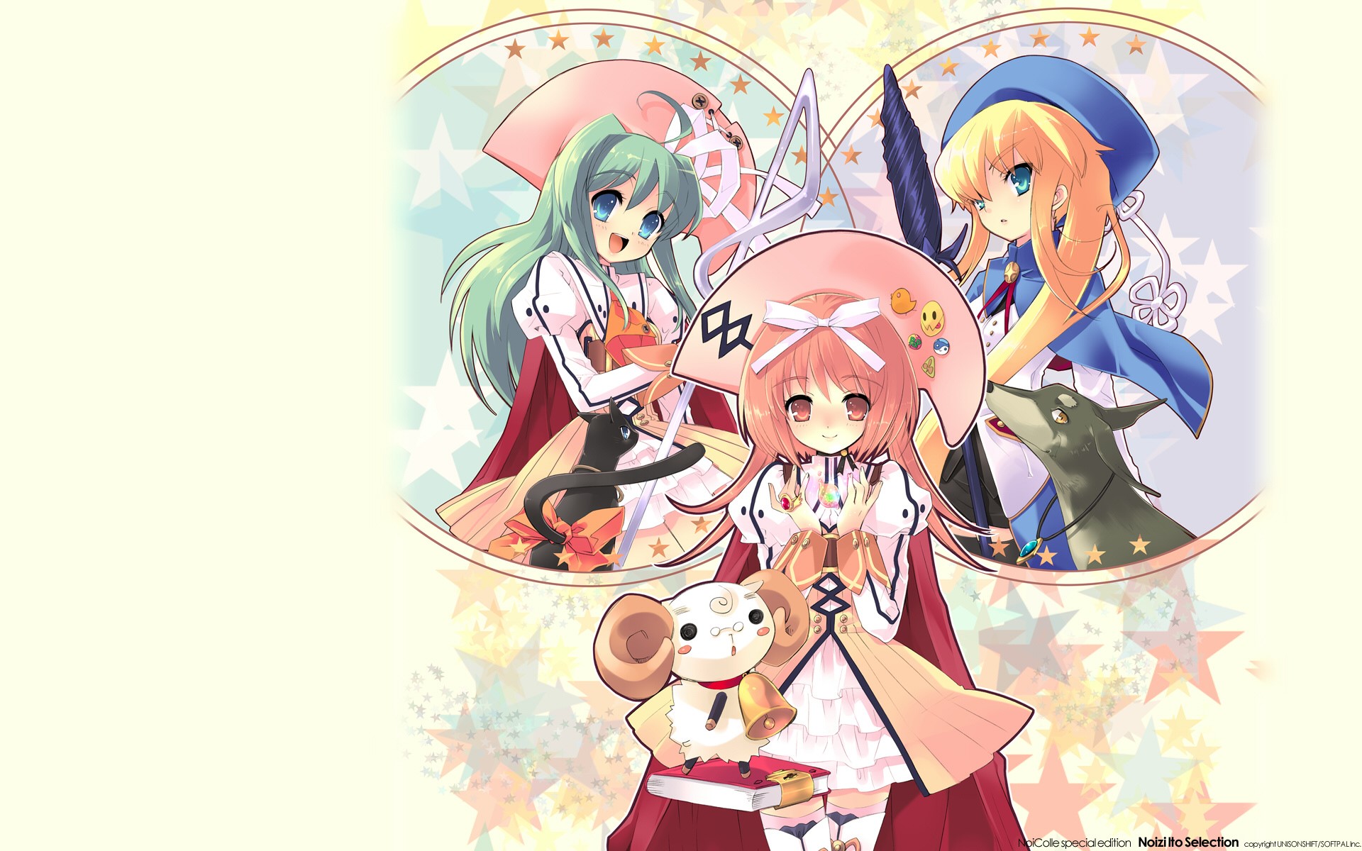 Nanatsuiro Drops characters with magical elements HD Wallpaper