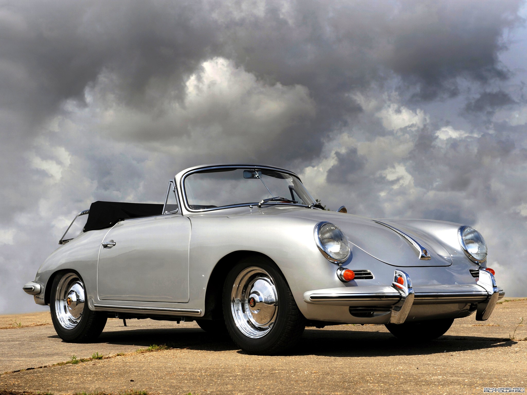 1962 Porsche 356B 1600 Super Convertible HD Wallpaper