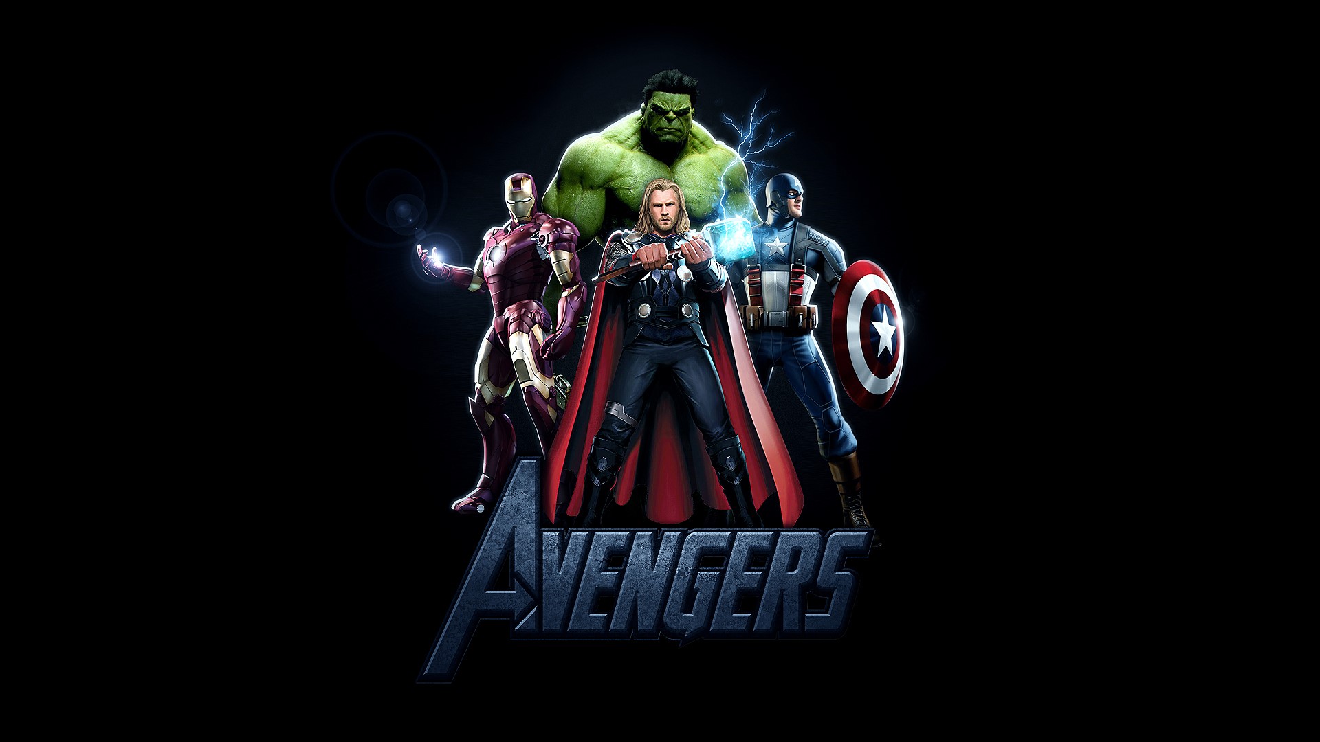 The Avengers Iron Man Thor Hulk Captain America HD Wallpaper
