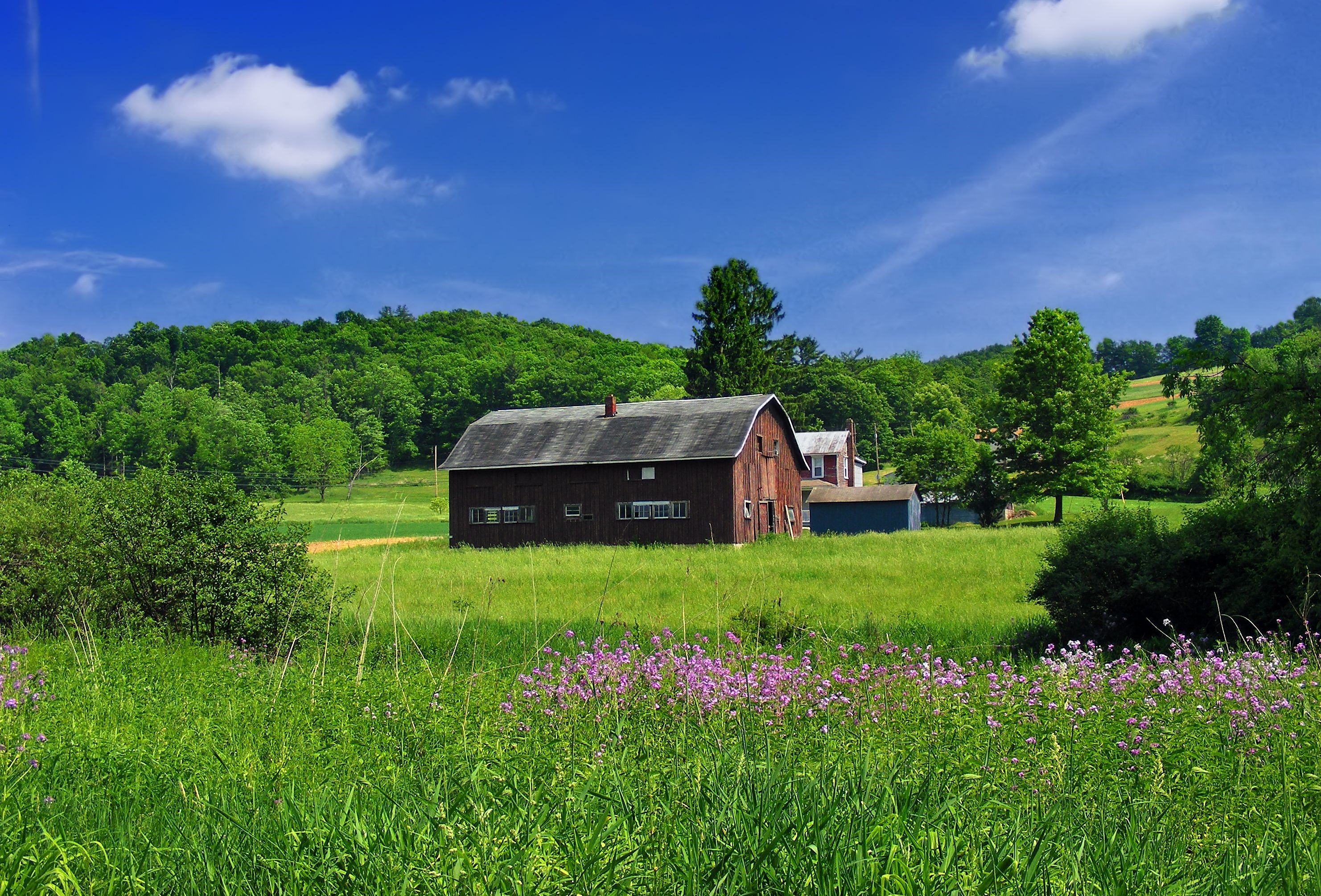 Barn in Benton Township, Columbia County, Pennsylvania HD Wallpaper
