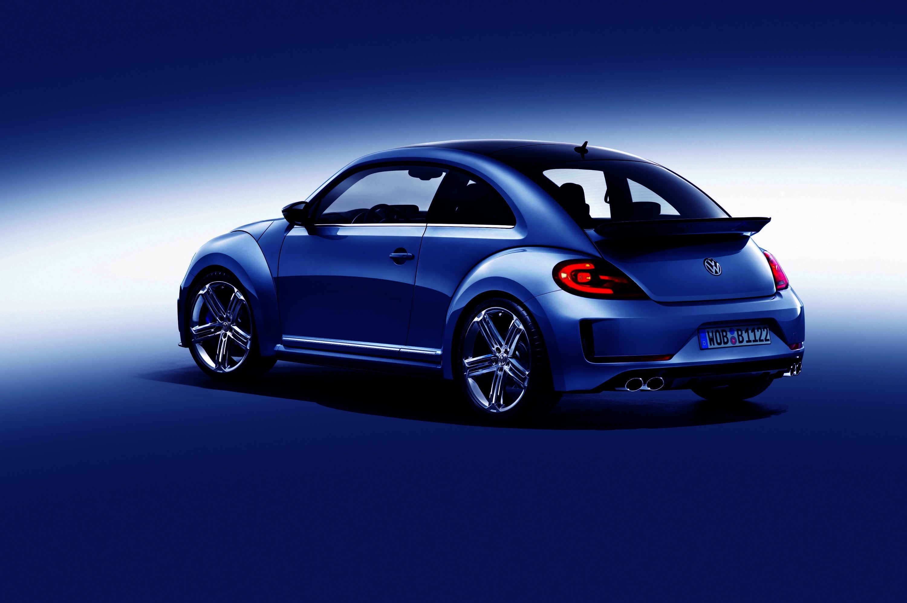 Blue Volkswagen Beetle R-Line HD Wallpaper