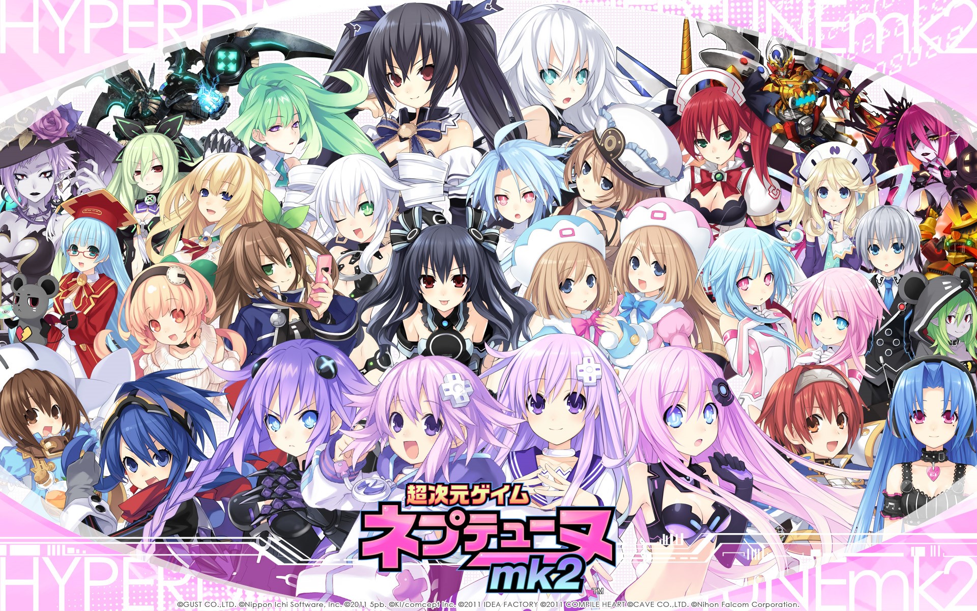 Hyperdimension Neptunia mk2 Characters HD Wallpaper