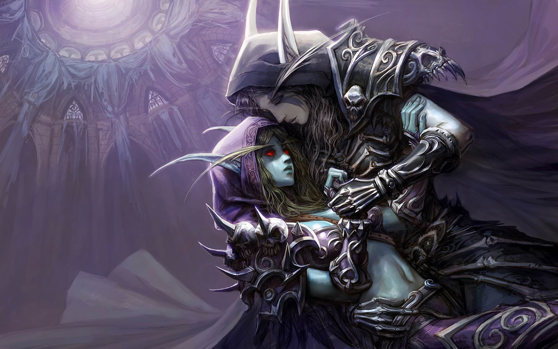 Arthas and Jaina from World of WarCraft HD Wallpaper