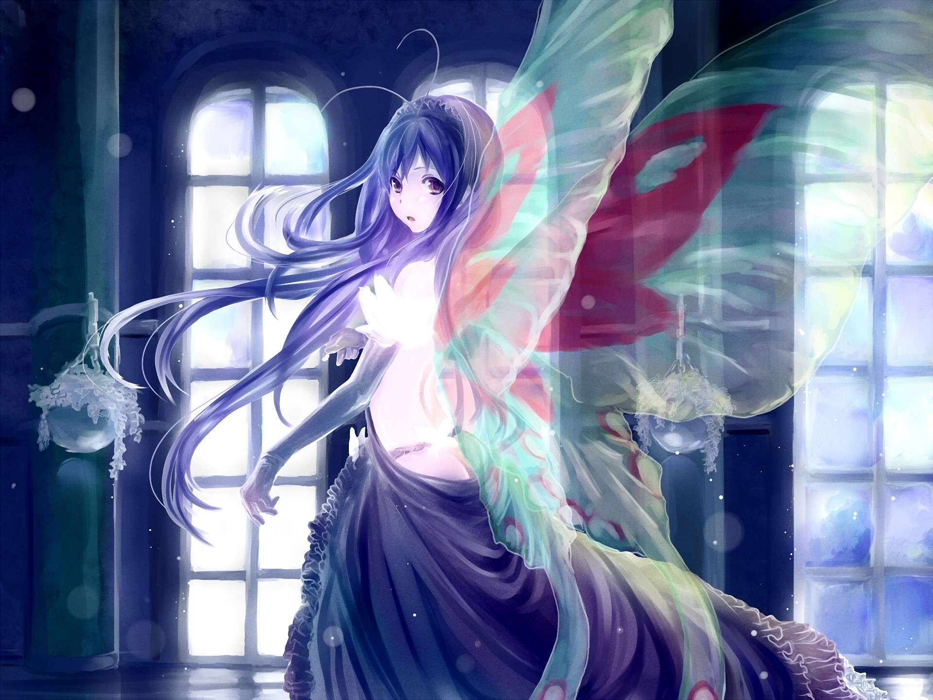 Girl with butterfly wings from Accel World HD Wallpaper