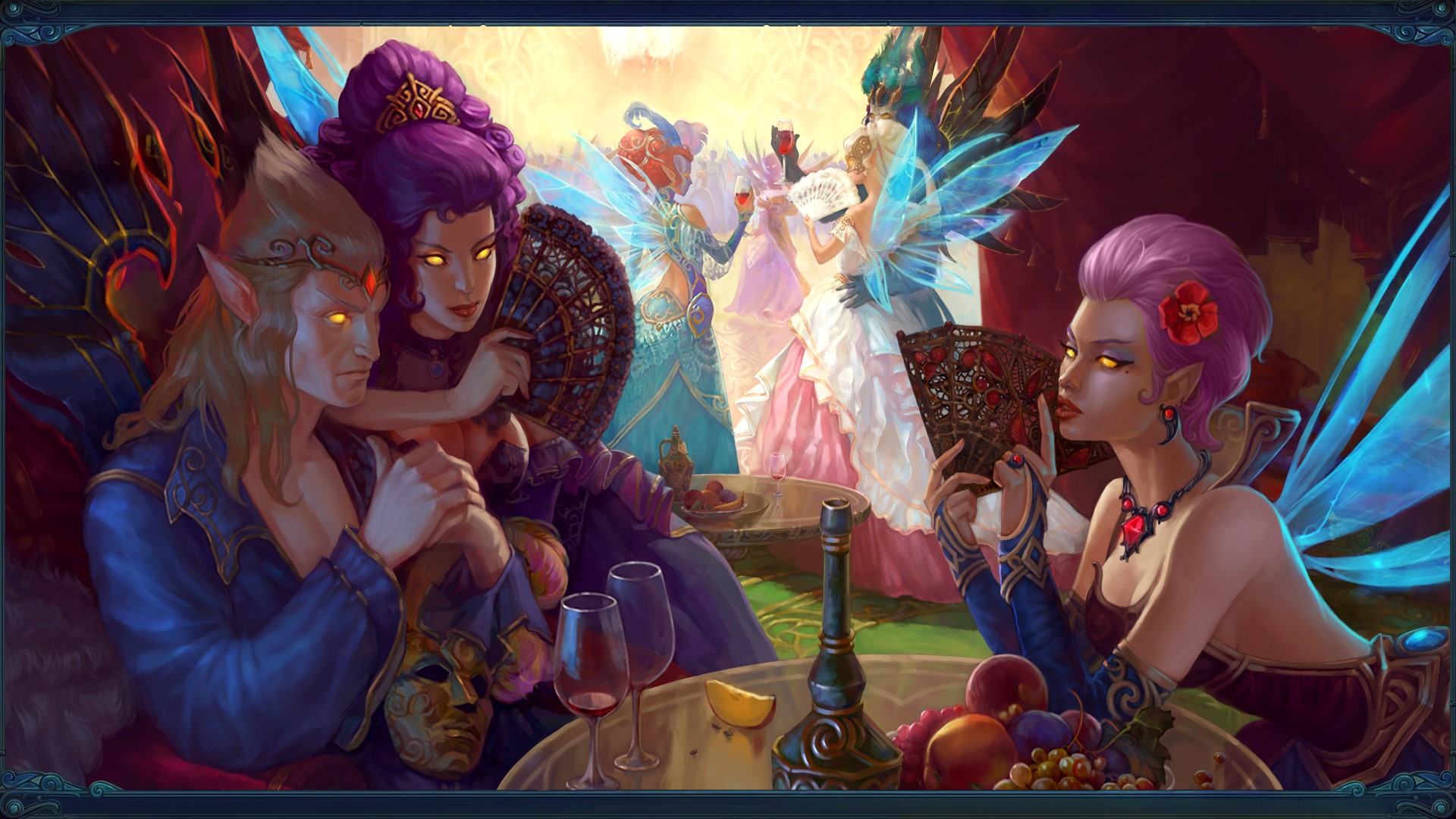 Allods Online: Fairies at a Masquerade Ball HD Wallpaper