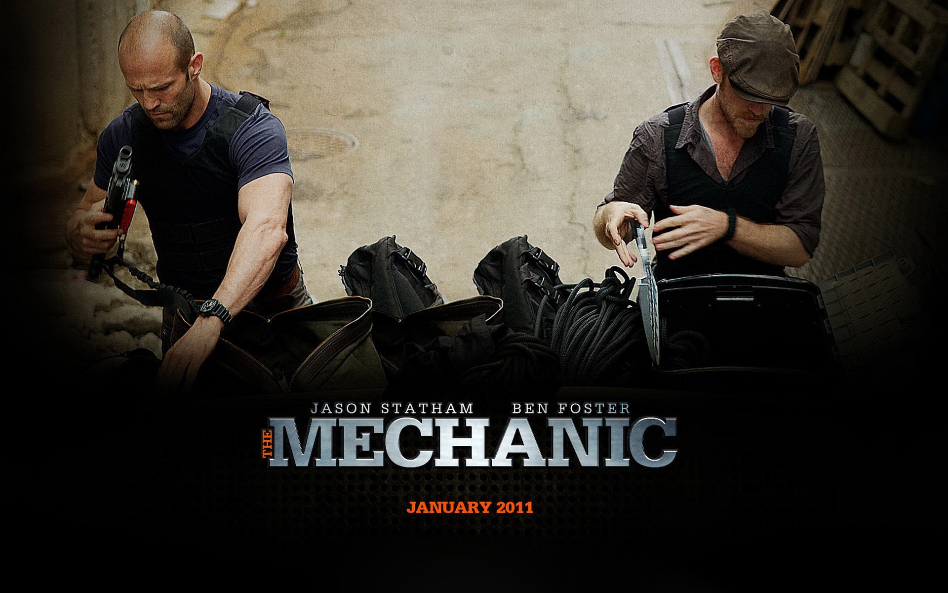 The Mechanic movie poster with Jason Statham and Ben Foster HD Wallpaper