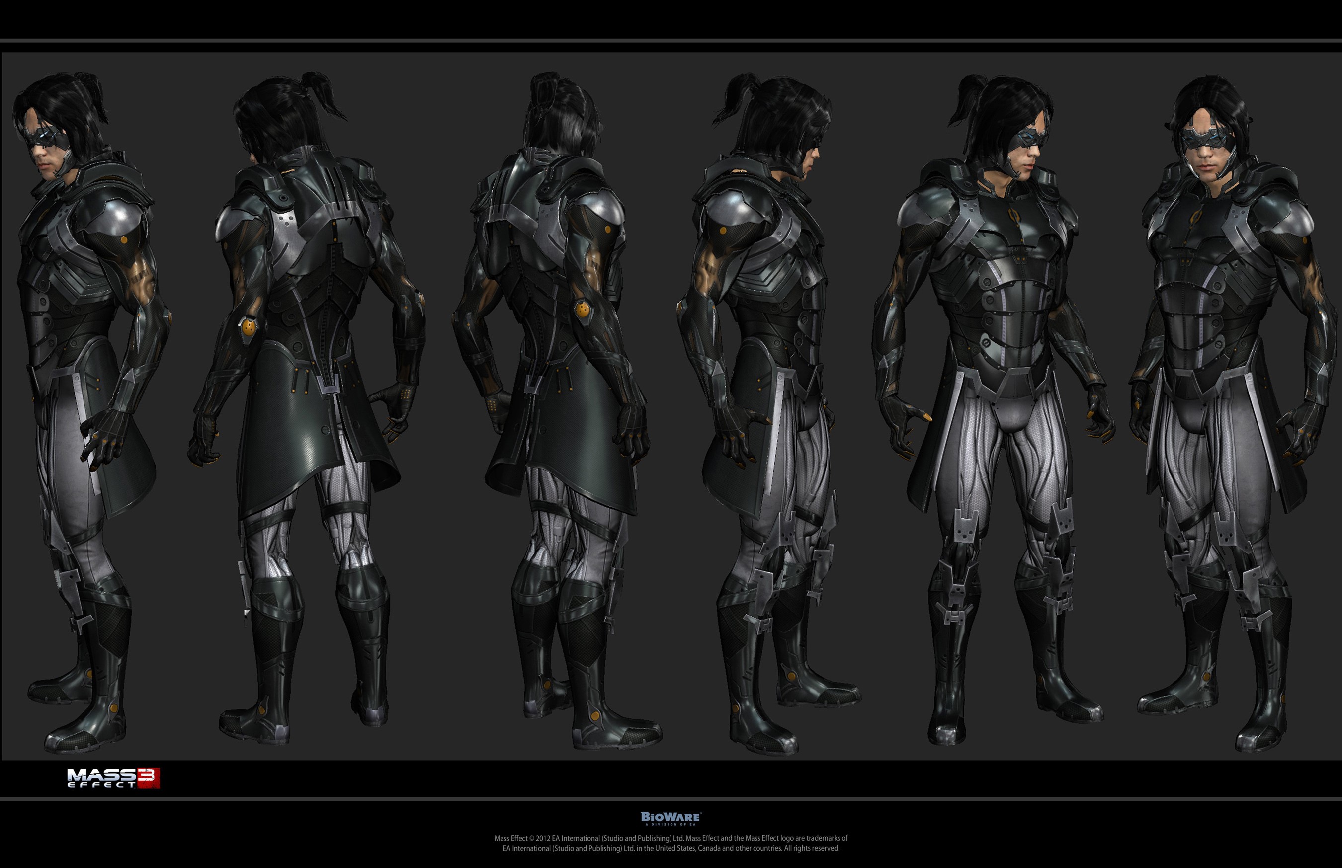 Mass Effect 3 character model showcase HD Wallpaper