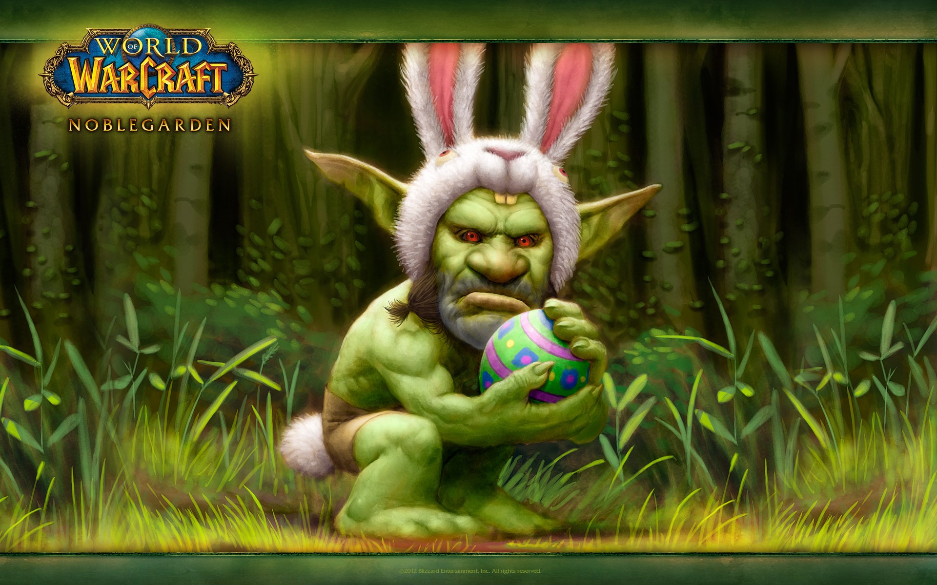 World of WarCraft Noblegarden Goblin with Easter Egg HD Wallpaper