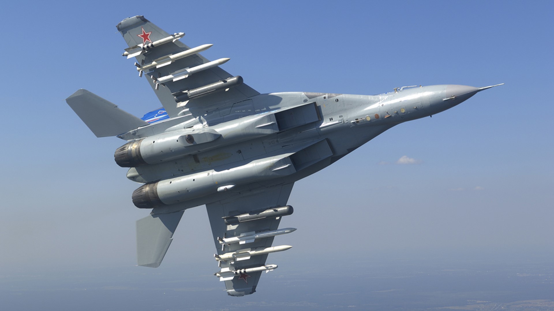 Mikoyan MiG-35 Fighter Jet with Missiles HD Wallpaper