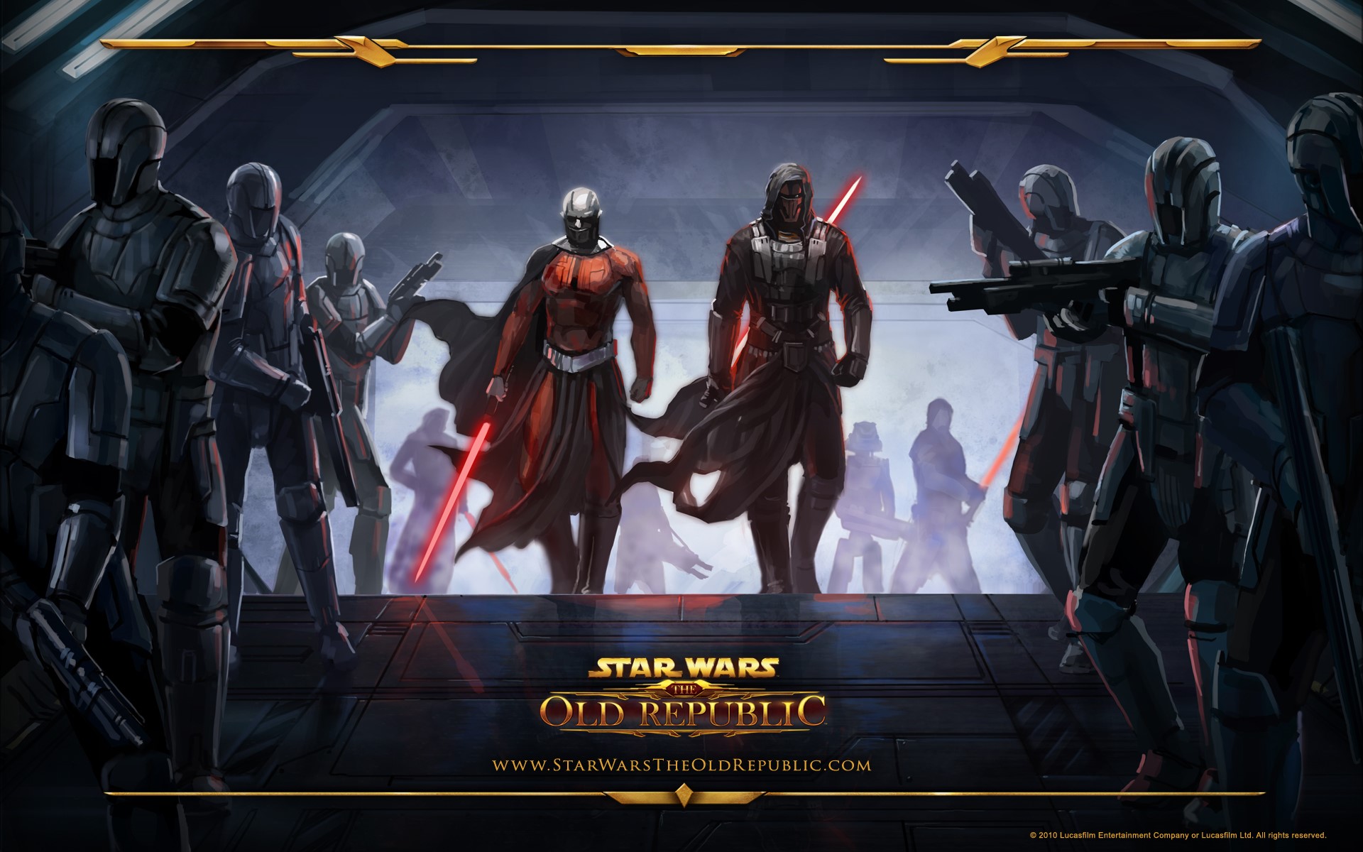 Star Wars The Old Republic Sith Lords and Troopers HD Wallpaper