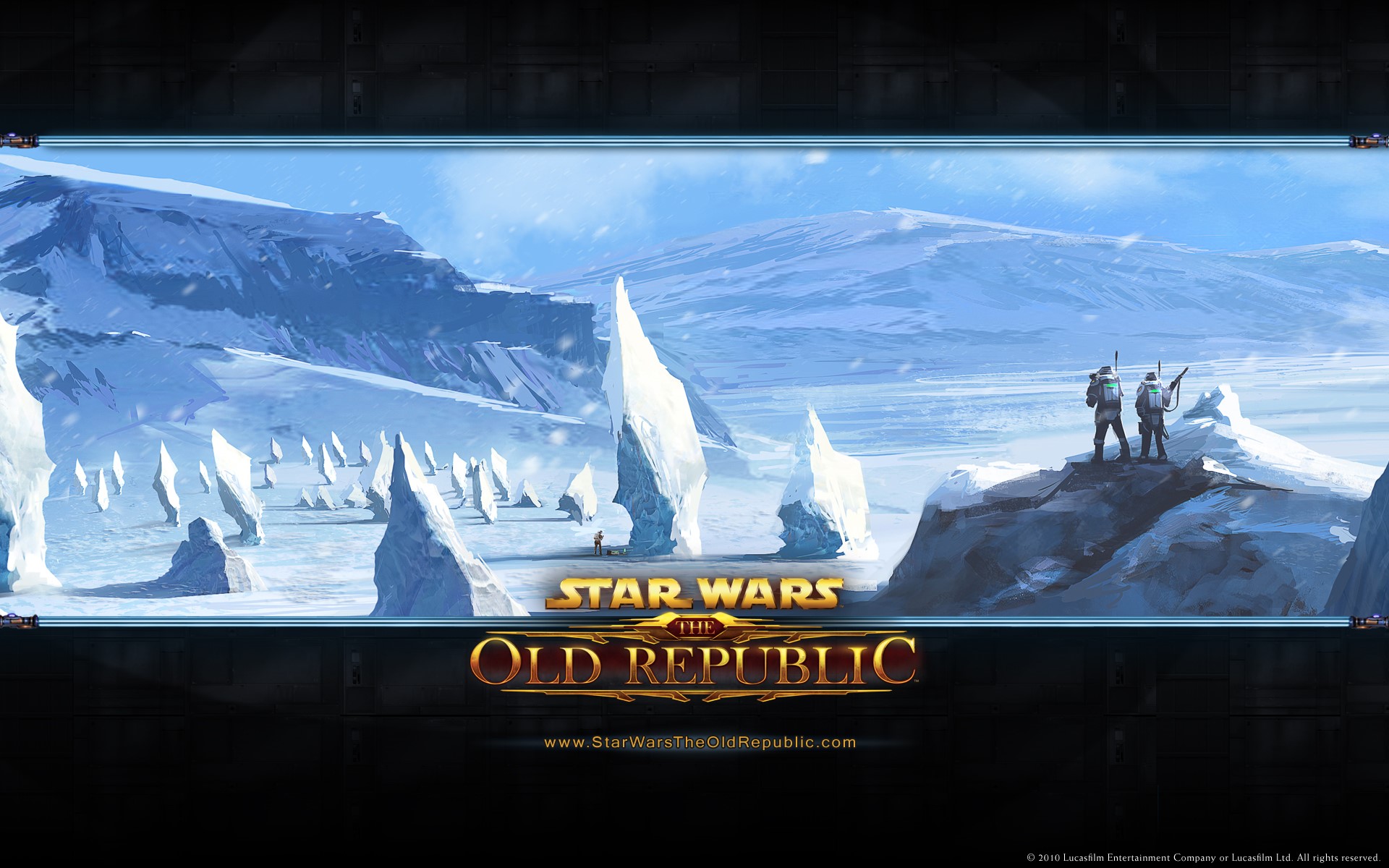 Star Wars The Old Republic icy landscape HD Wallpaper