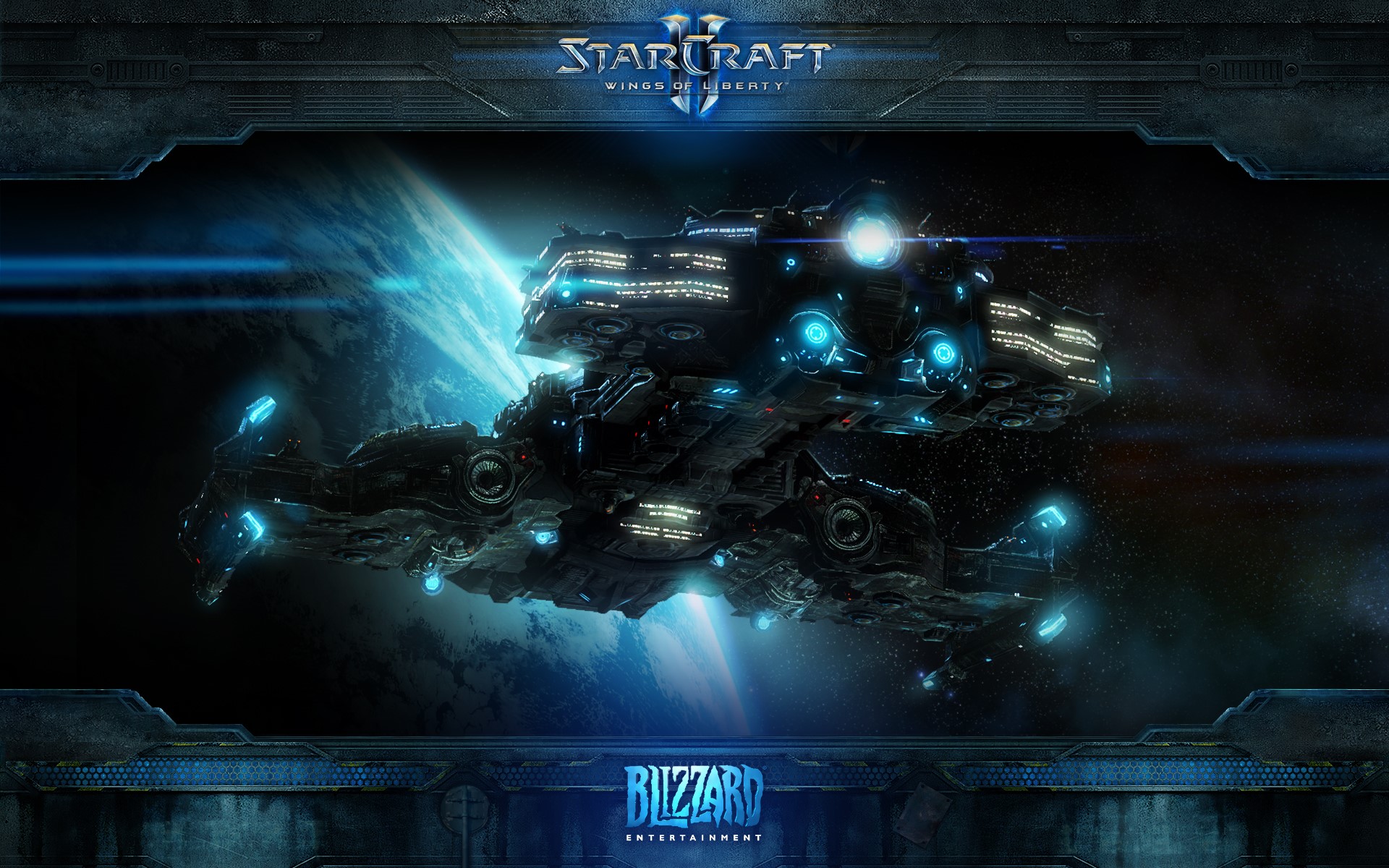StarCraft II: Wings of Liberty spaceship HD Wallpaper