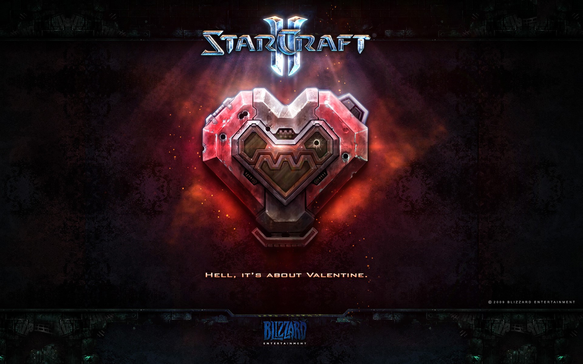 StarCraft II Valentine's Day Heart HD Wallpaper