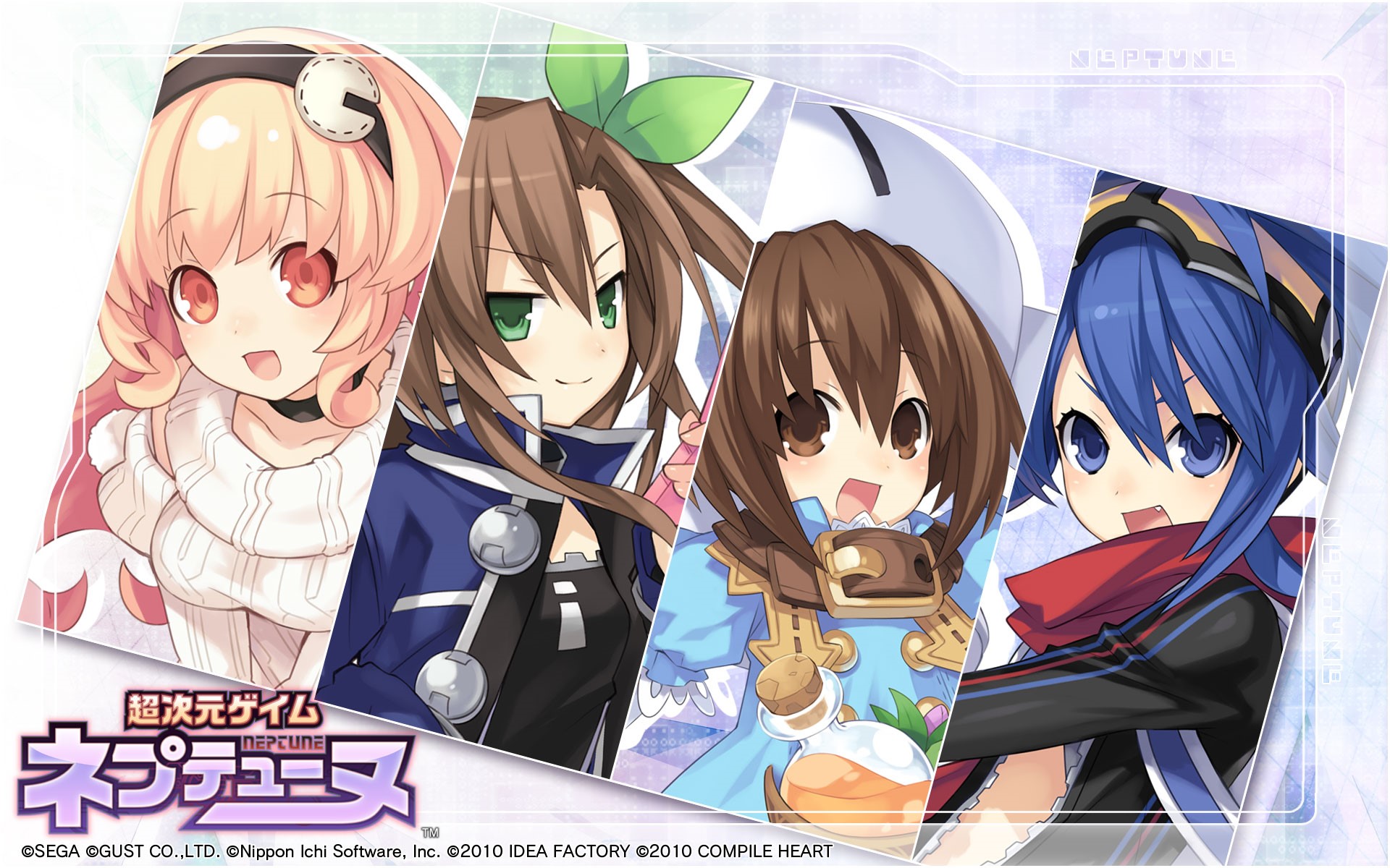 Hyperdimension Neptunia characters HD Wallpaper
