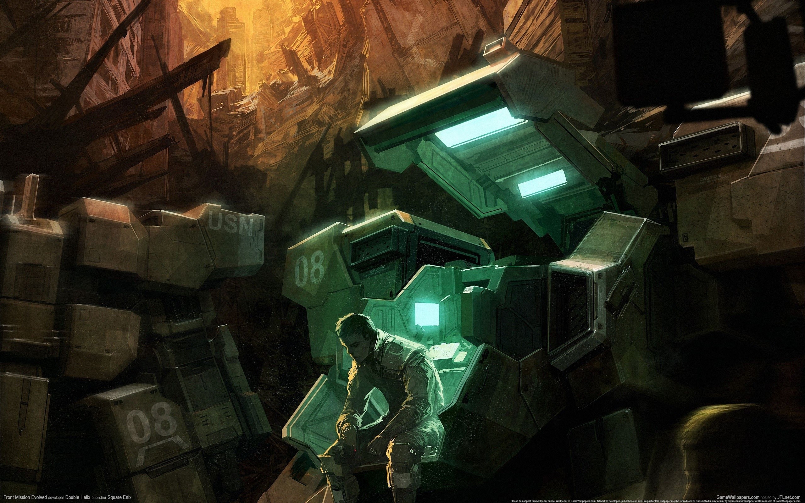 Front Mission Evolved Mech Pilot HD Wallpaper