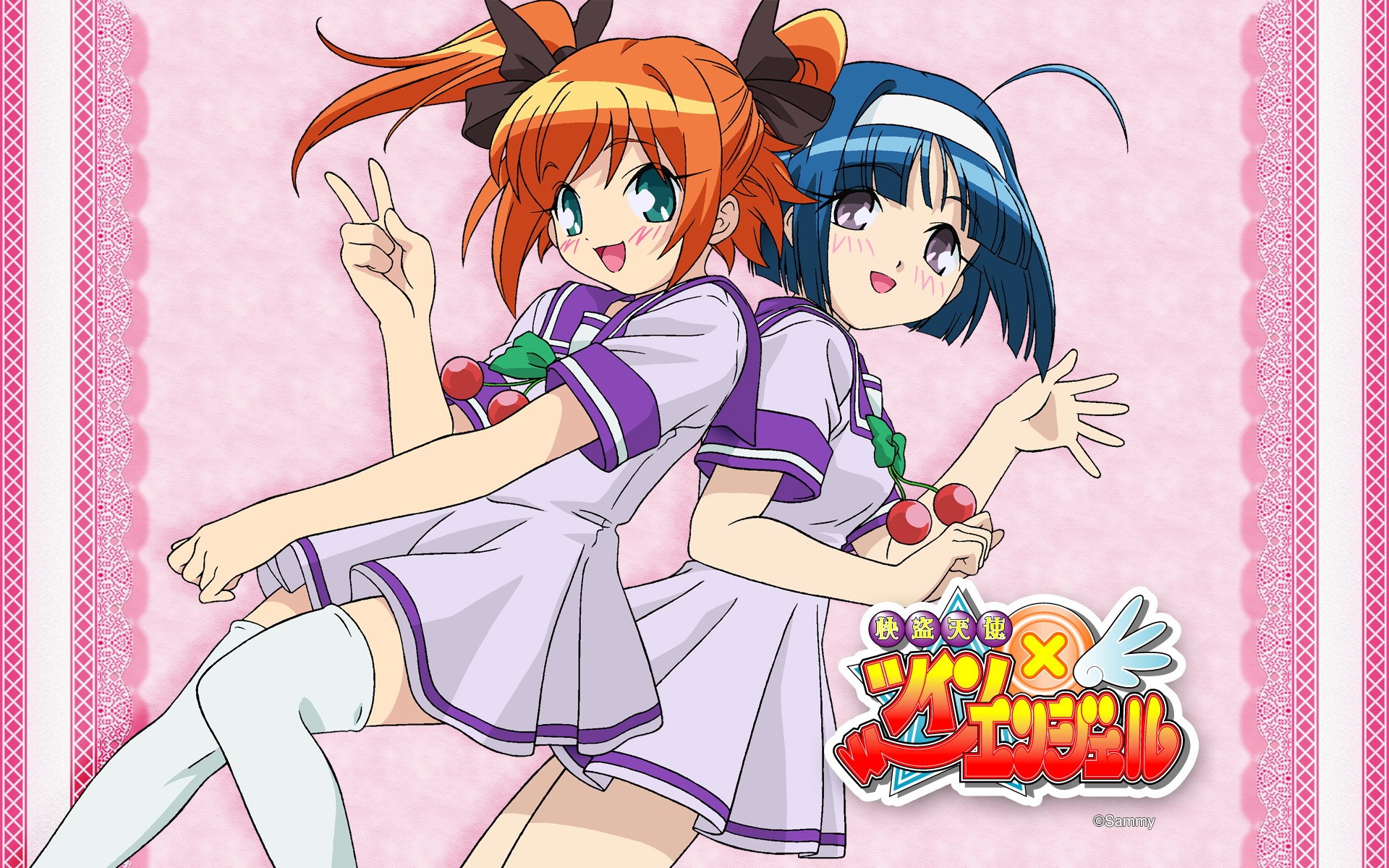 Kaitou Tenshi Twin Angel Anime Girls HD Wallpaper