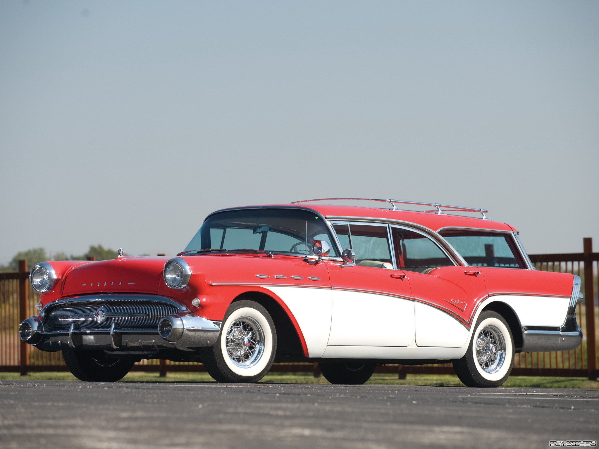 1957 Buick Century Caballero Wagon HD Wallpaper