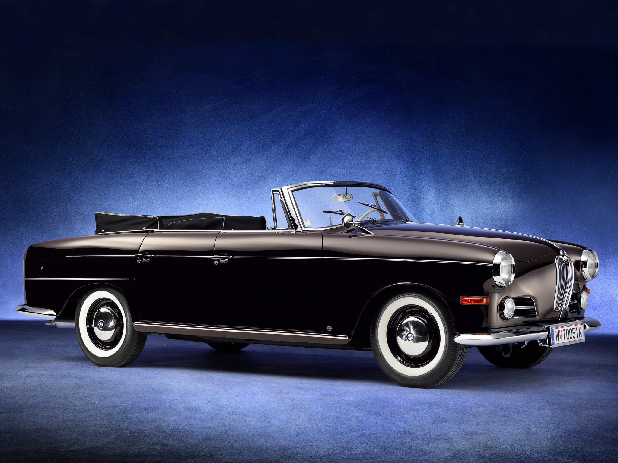 1960 BMW 502 V8 Autenrieth Cabriolet HD Wallpaper
