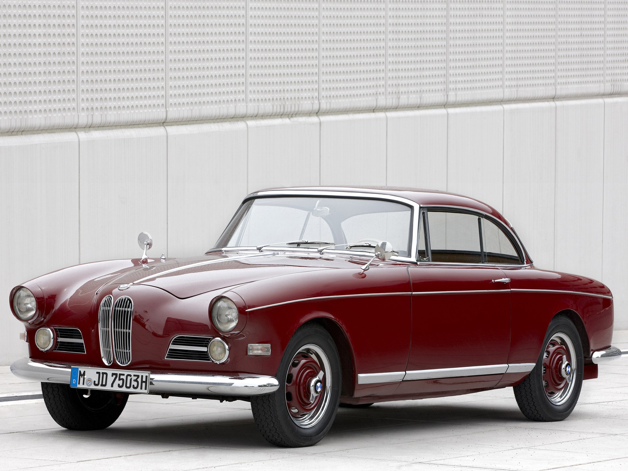 Red BMW 507 Coupe HD Wallpaper