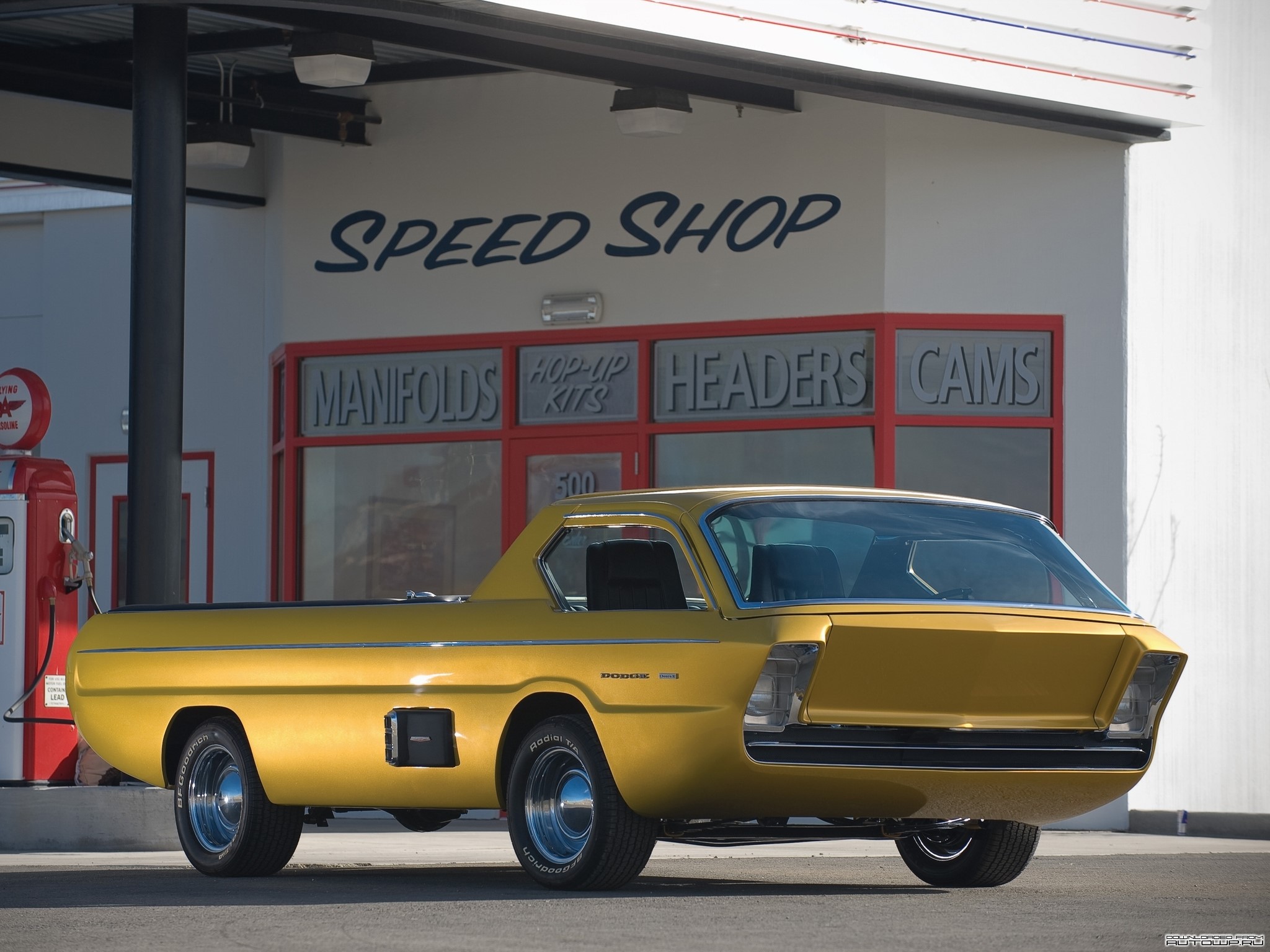1965 Dodge Deora Pickup at Speed Shop HD Wallpaper