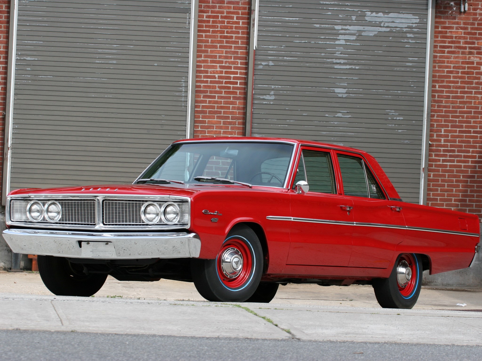1966 Dodge Coronet Deluxe 4-door Sedan HD Wallpaper