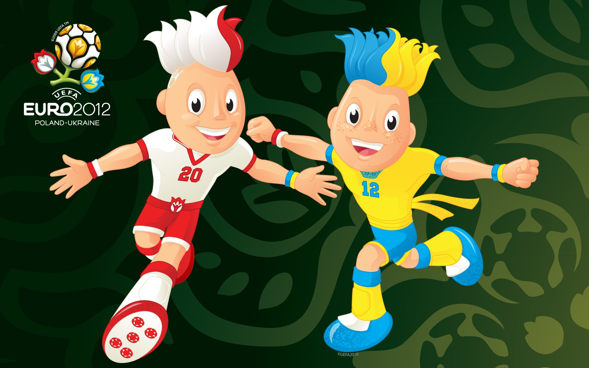UEFA Euro 2012 mascots HD Wallpaper