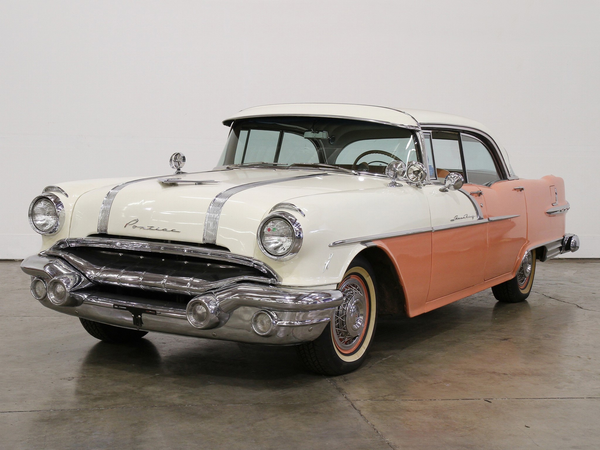 1956 Pontiac Star Chief Catalina 4-door Hardtop HD Wallpaper