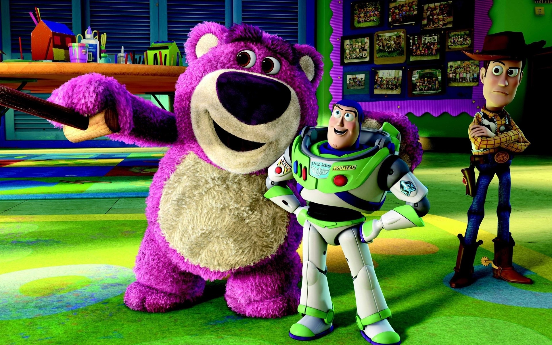 Lotso, Buzz Lightyear, and Woody from Toy Story HD Wallpaper