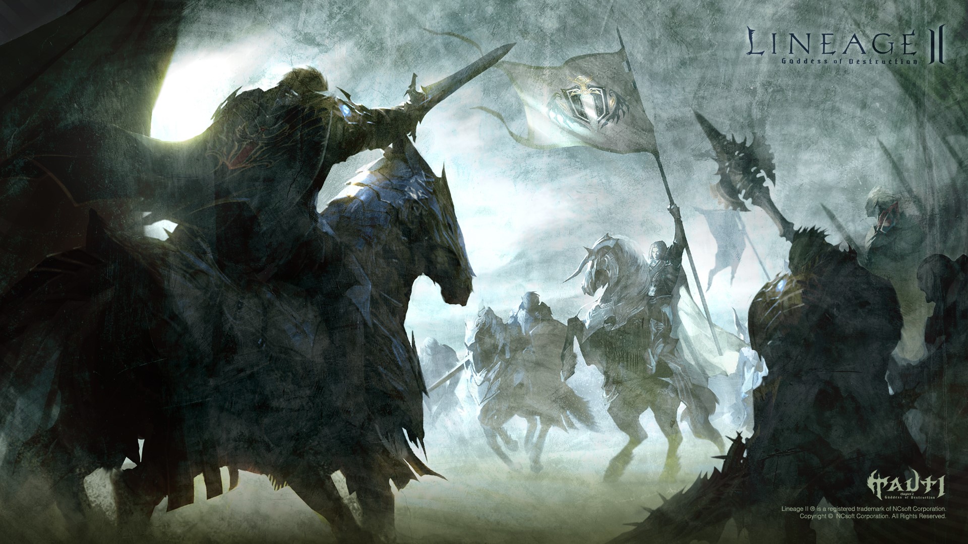 Lineage II Goddess of Destruction Knights HD Wallpaper