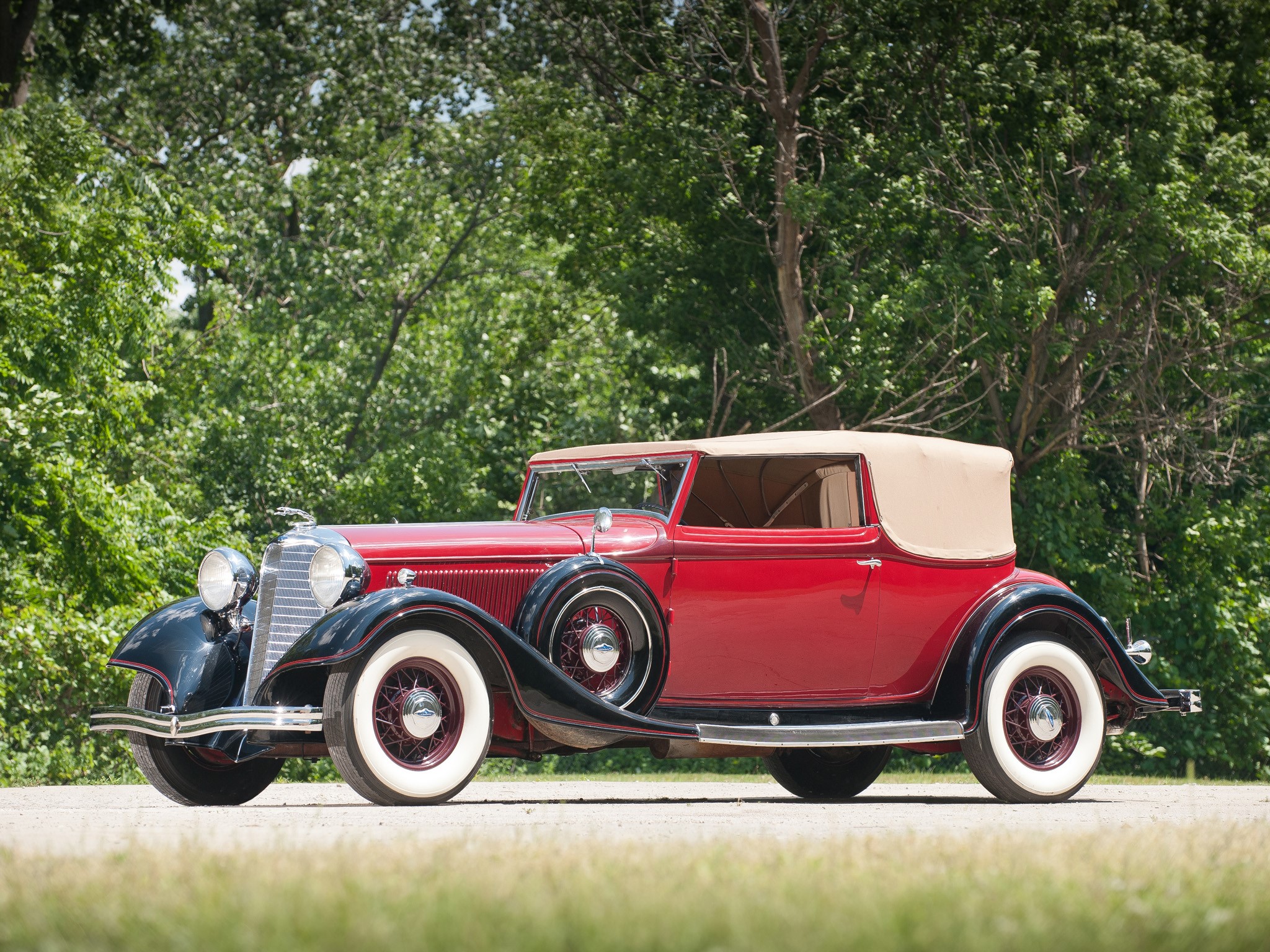 1933 Lincoln KA Roadster by Dietrich HD Wallpaper