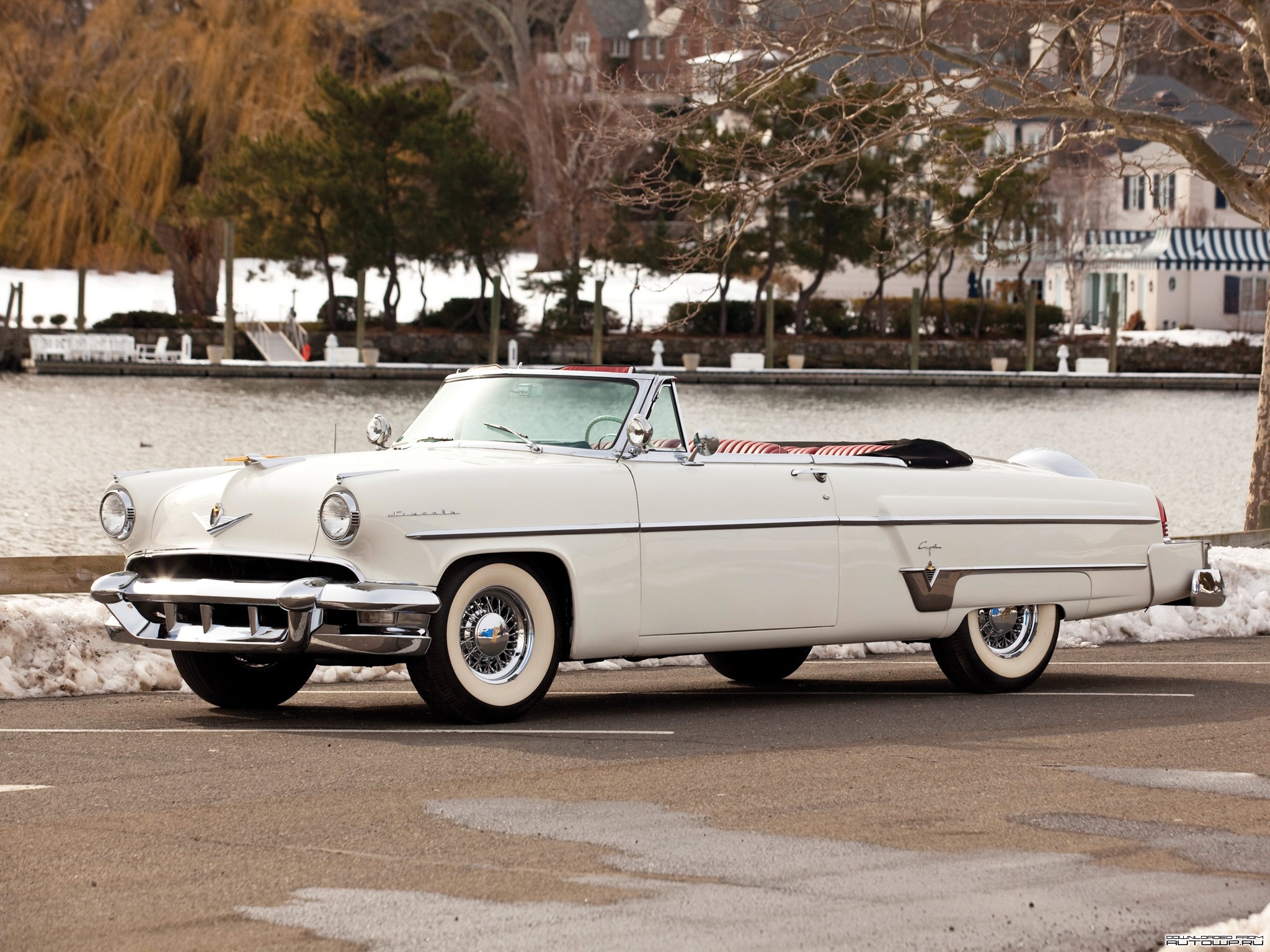 1954 Lincoln Capri Convertible HD Wallpaper