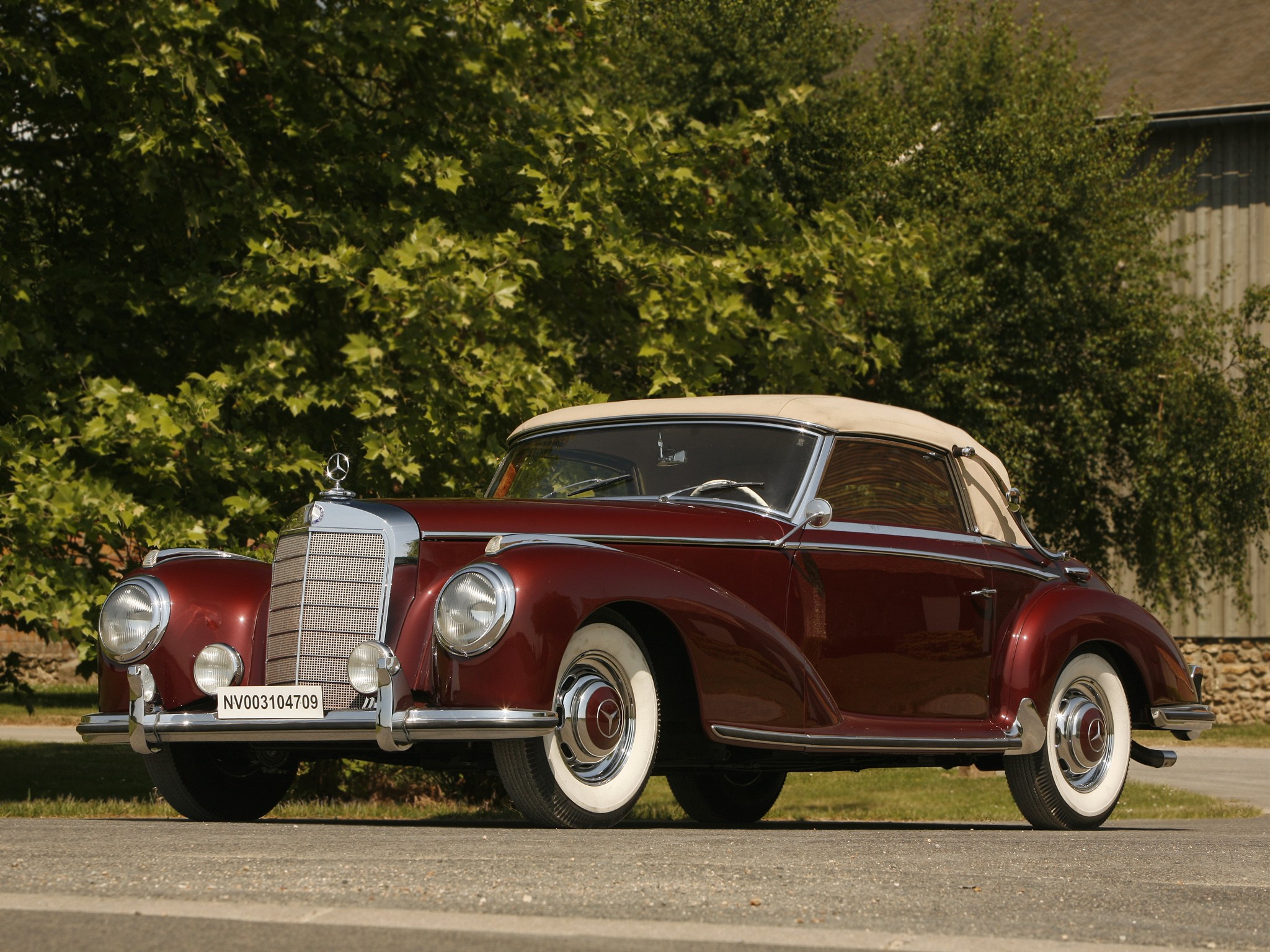 1955 Mercedes-Benz 300 SL Convertible HD Wallpaper