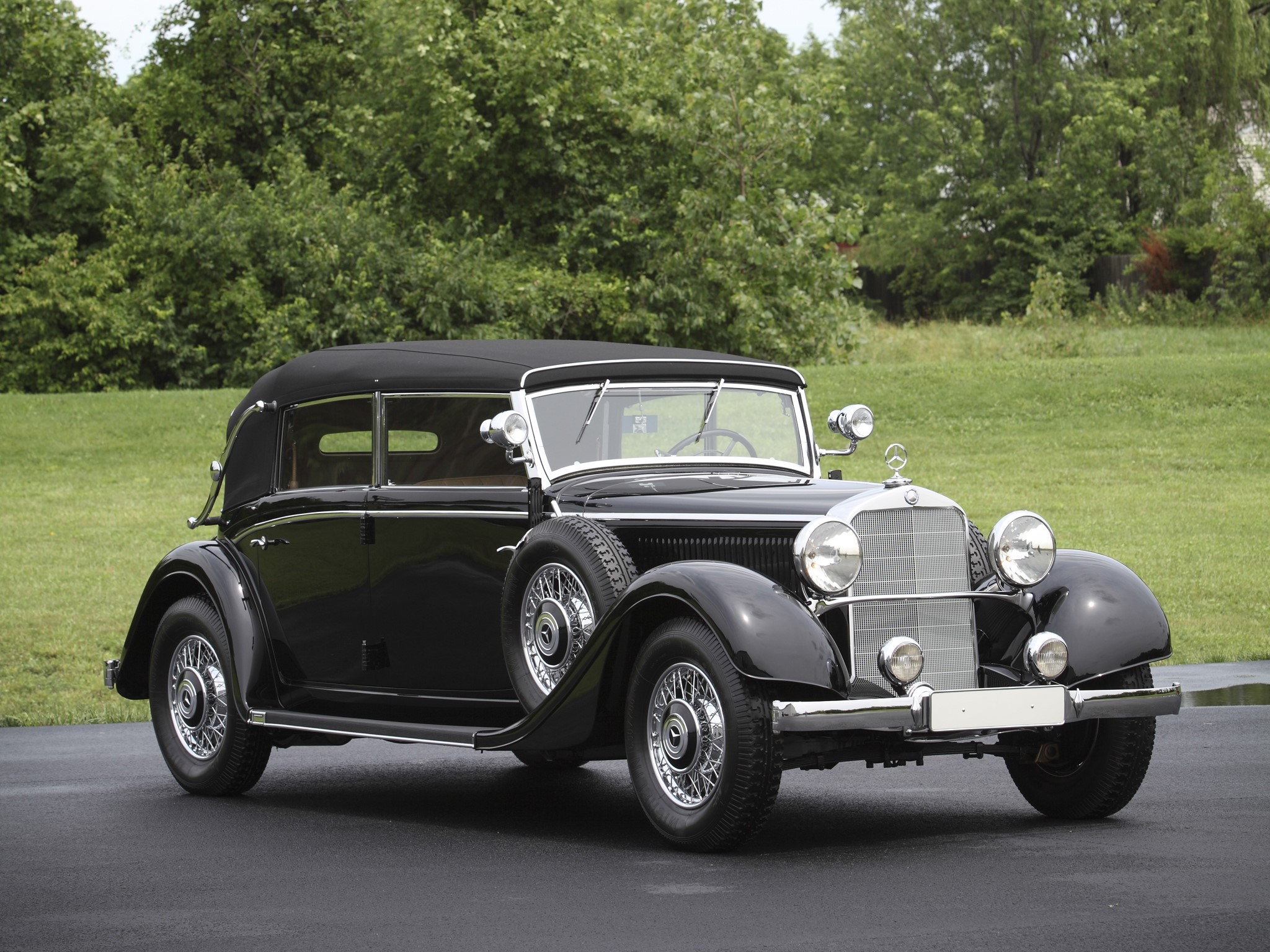 1935 Mercedes-Benz 290 Cabriolet D HD Wallpaper
