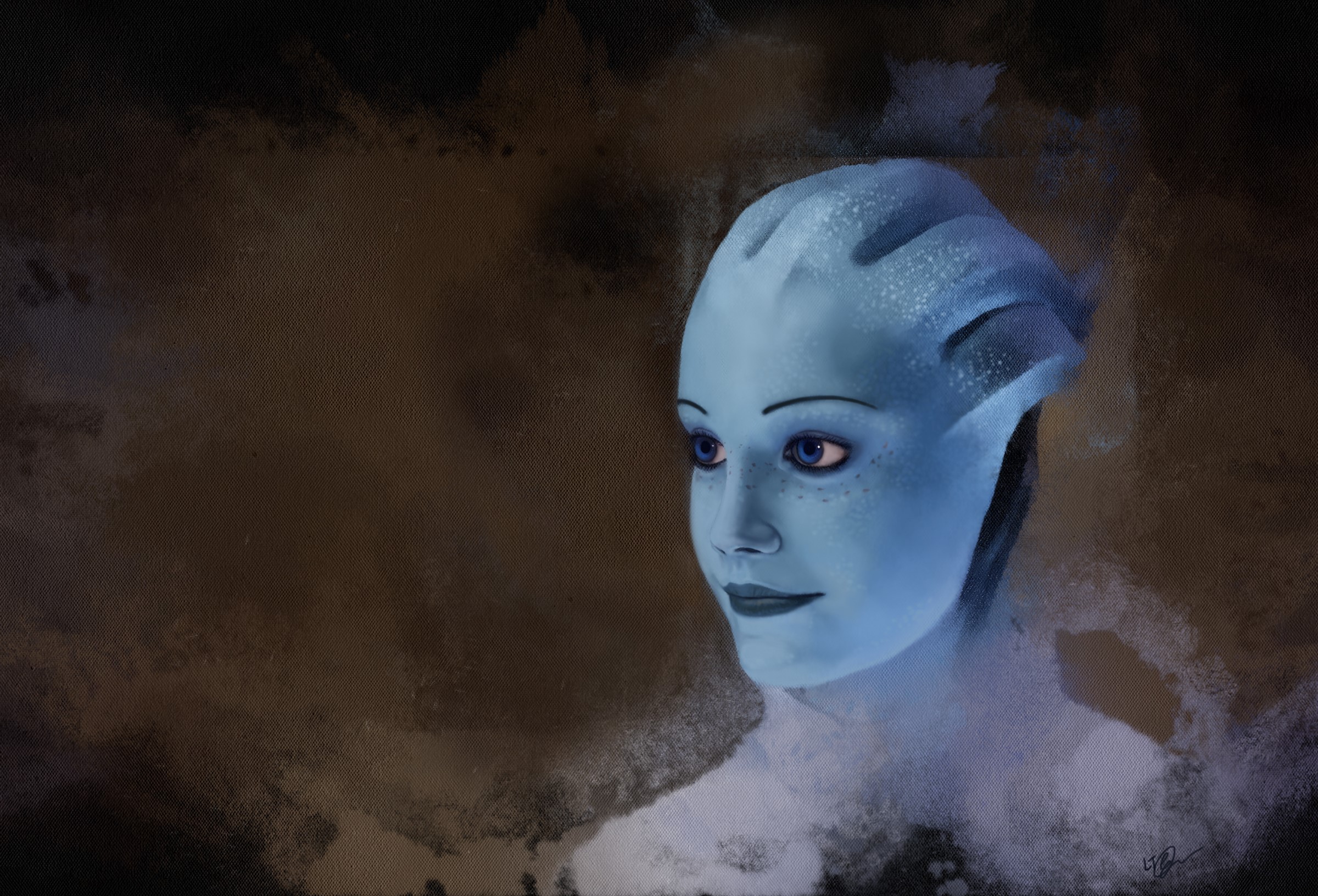 Liara T'Soni from Mass Effect HD Wallpaper