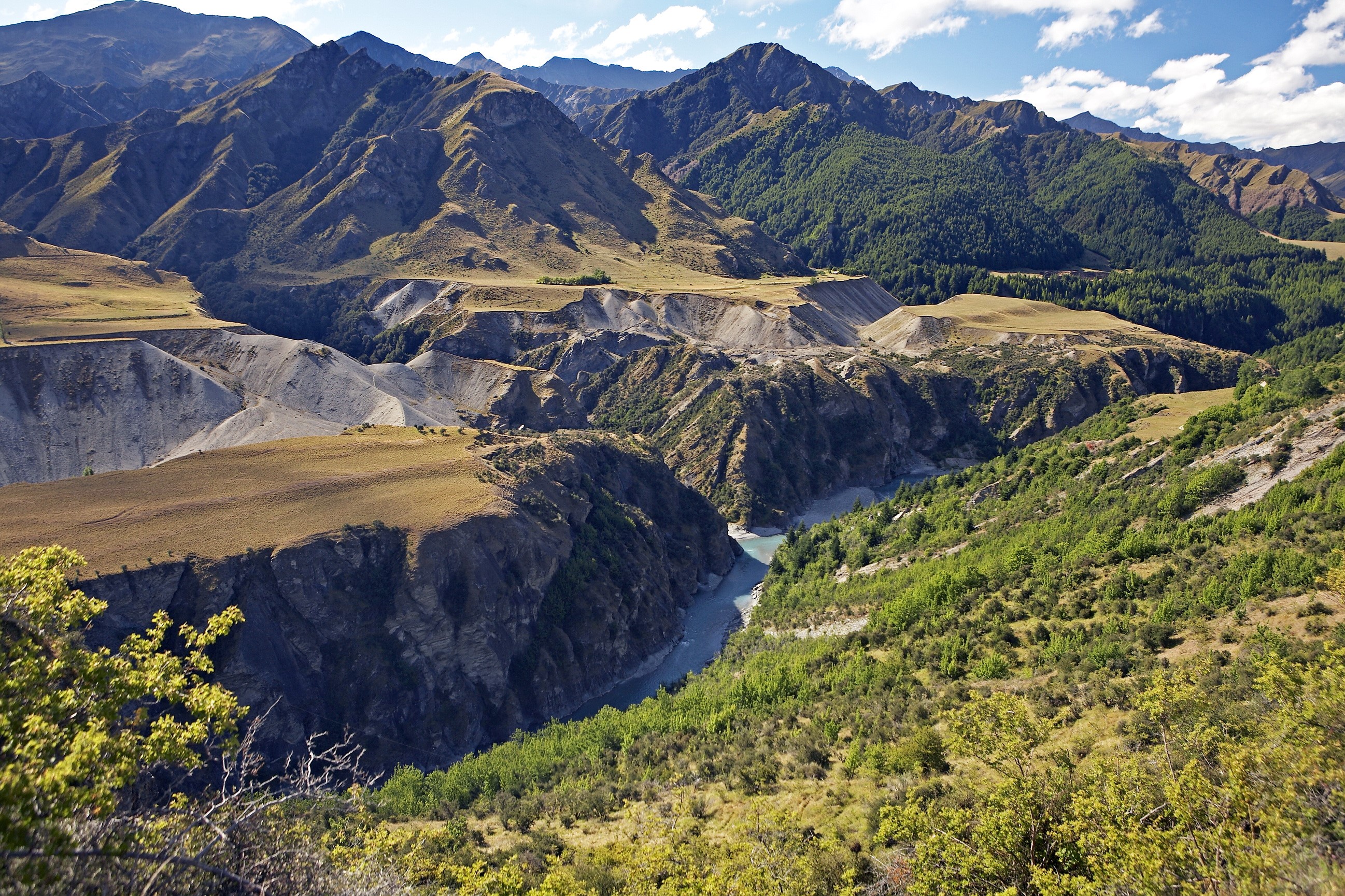 Skippers Canyon New Zealand Mountains HD Wallpaper